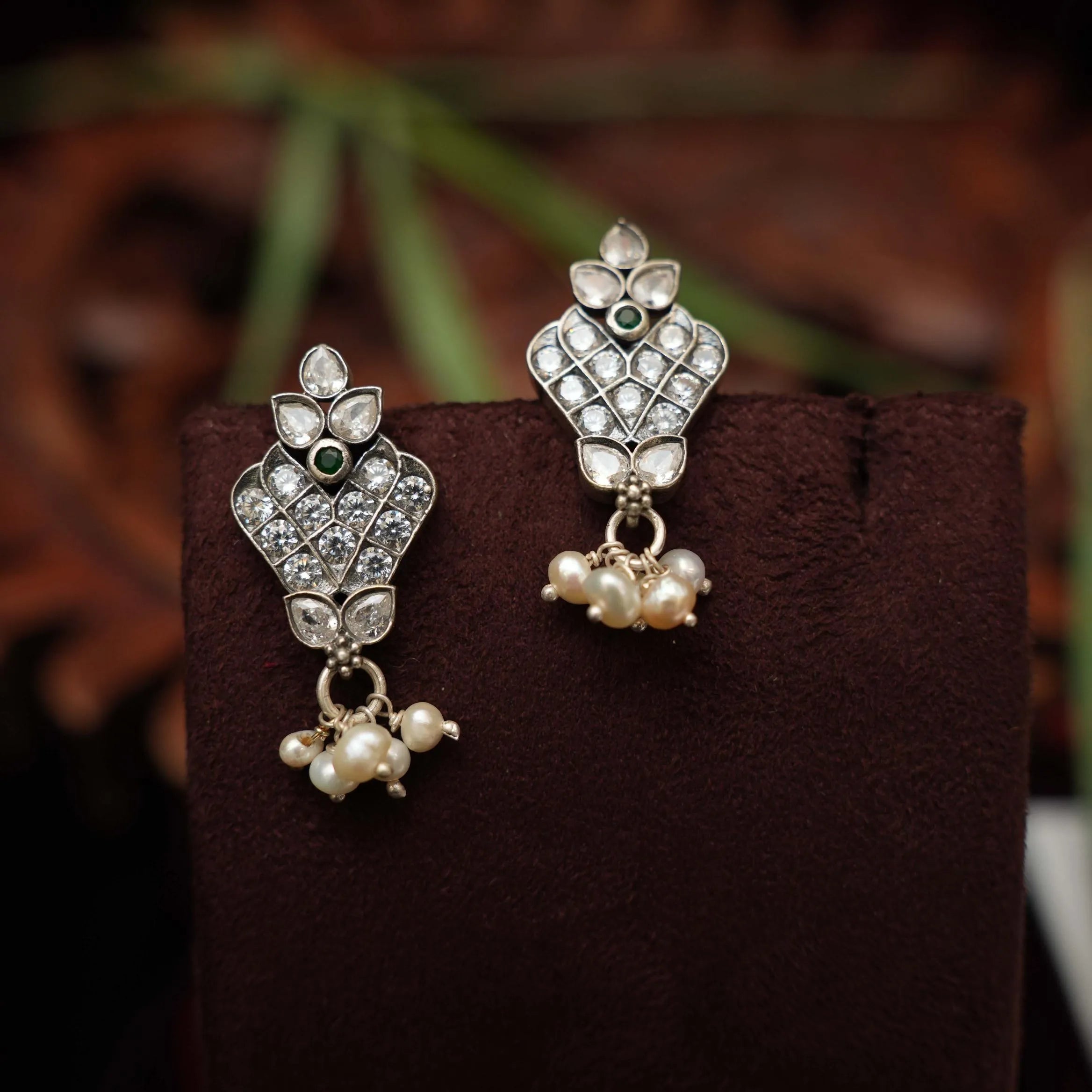 Hansika Silver Earrings - Rimli Boutique