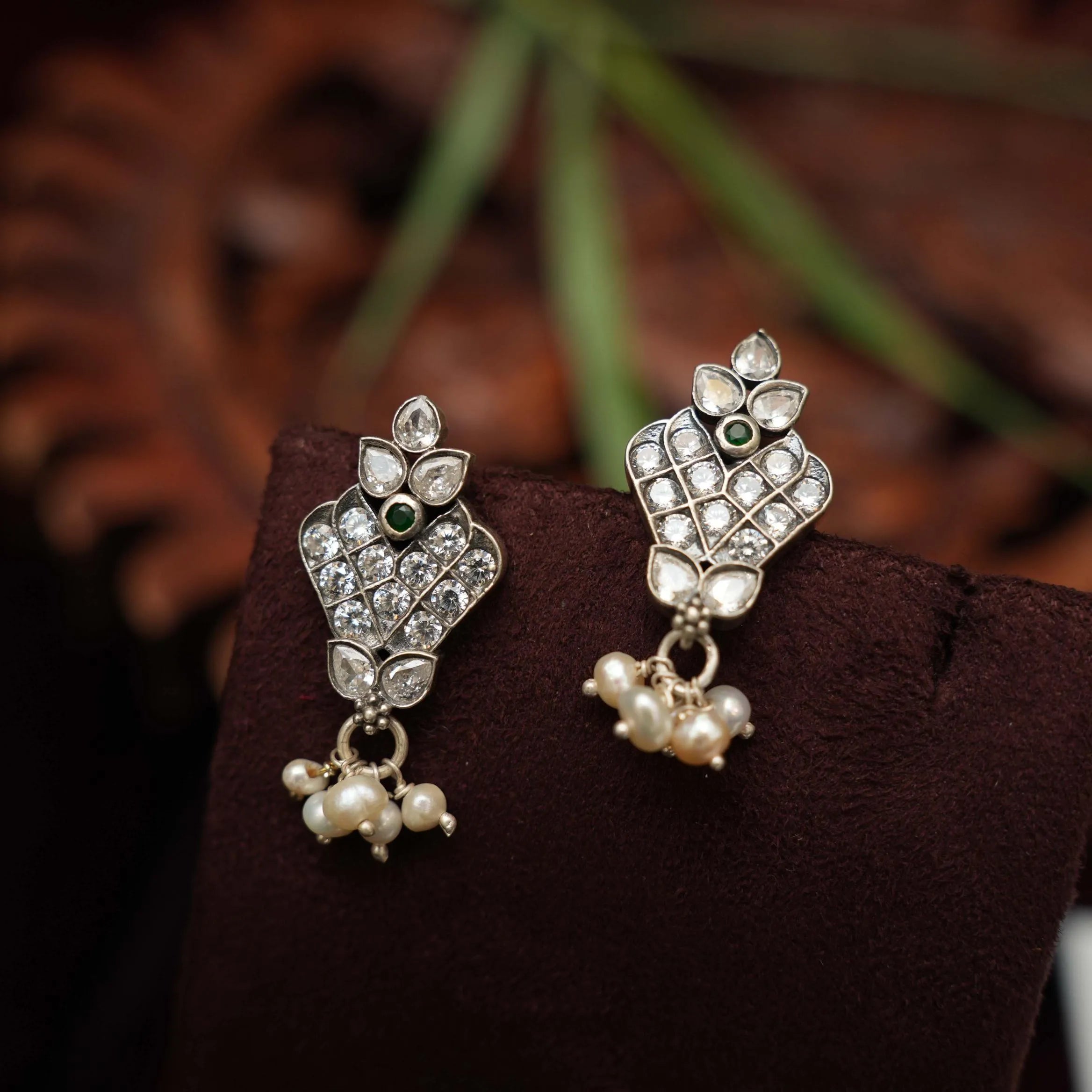 Hansika Silver Earrings - Rimli Boutique