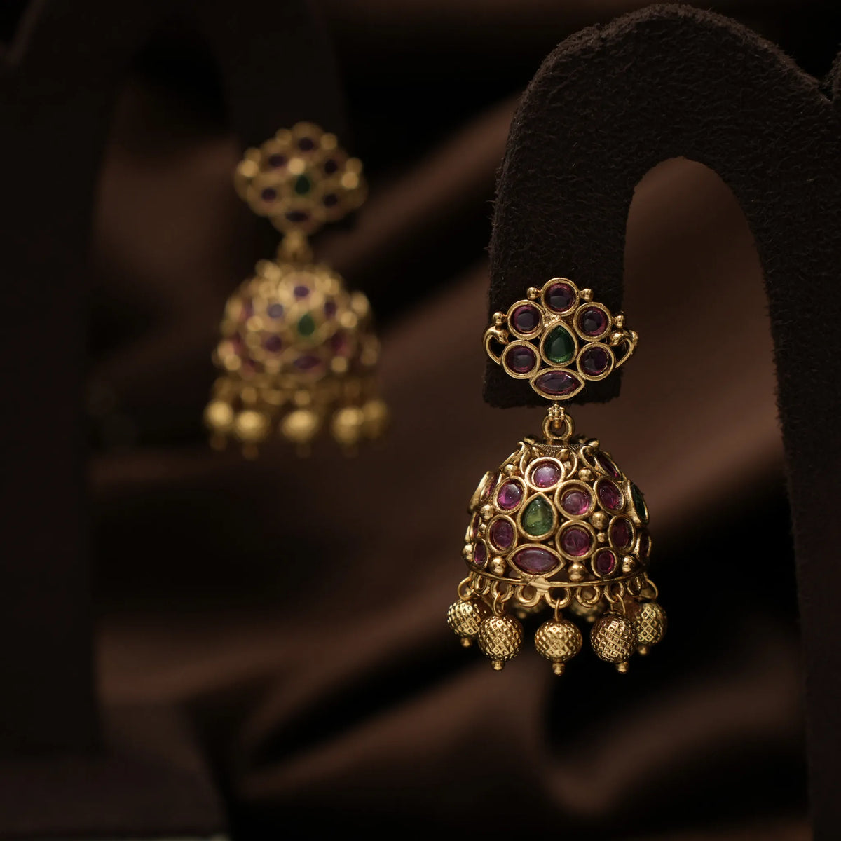 Harismita Antique Jhumka Earrings