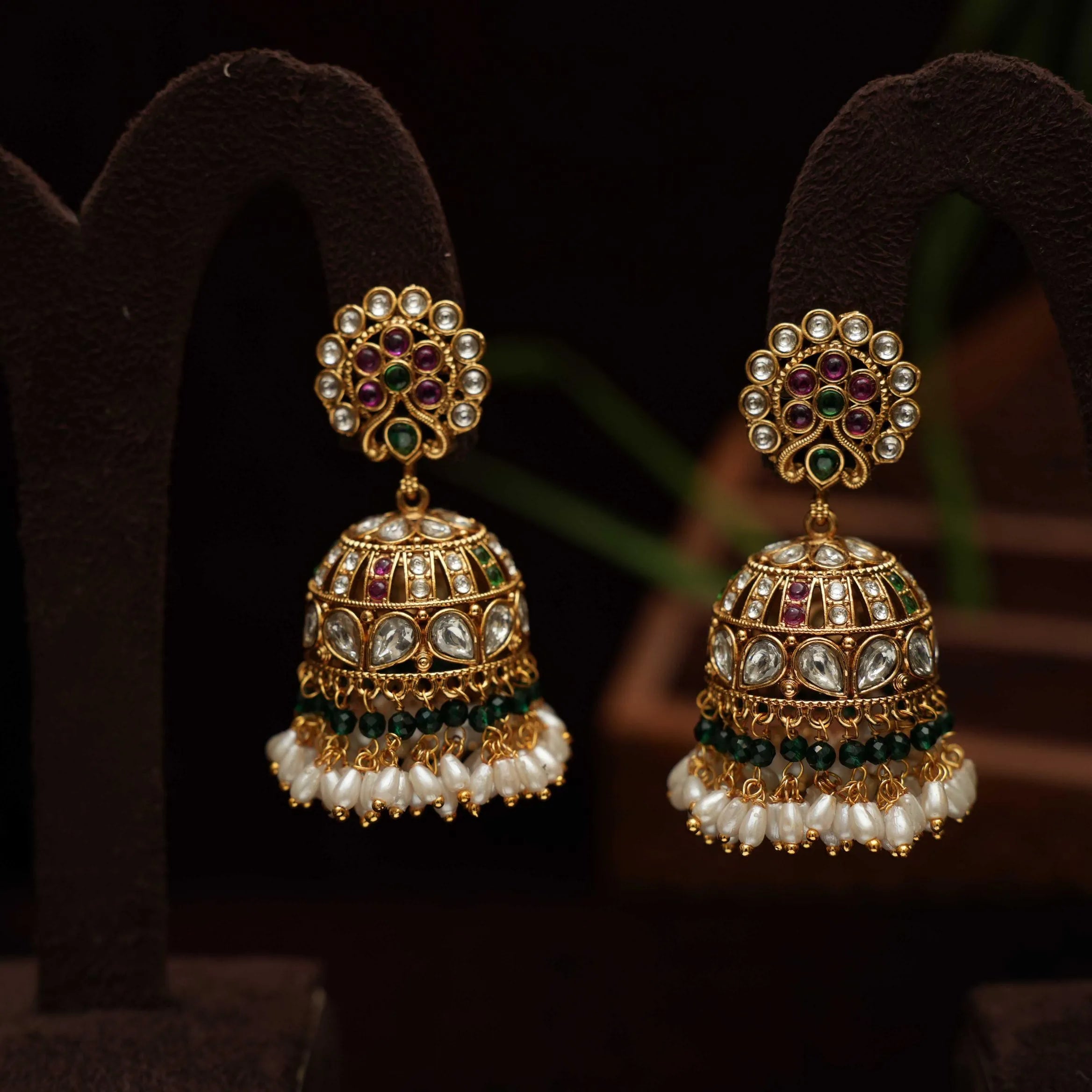 Harjot Antique Jhumka Earrings