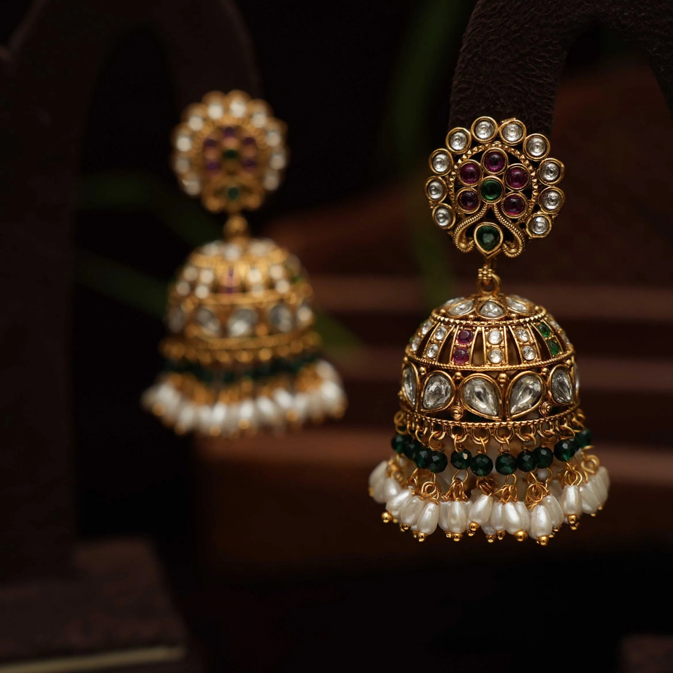 Harjot Antique Jhumka Earrings