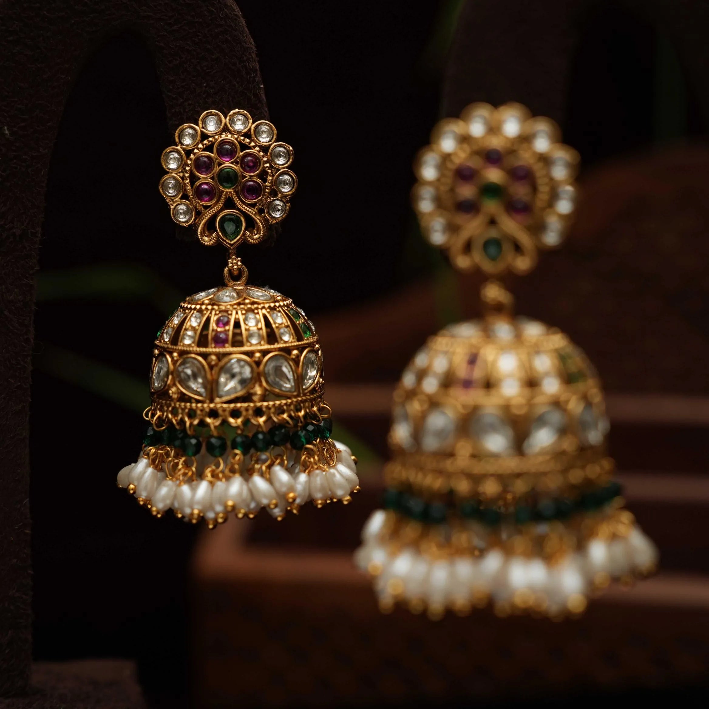 Harjot Antique Jhumka Earrings