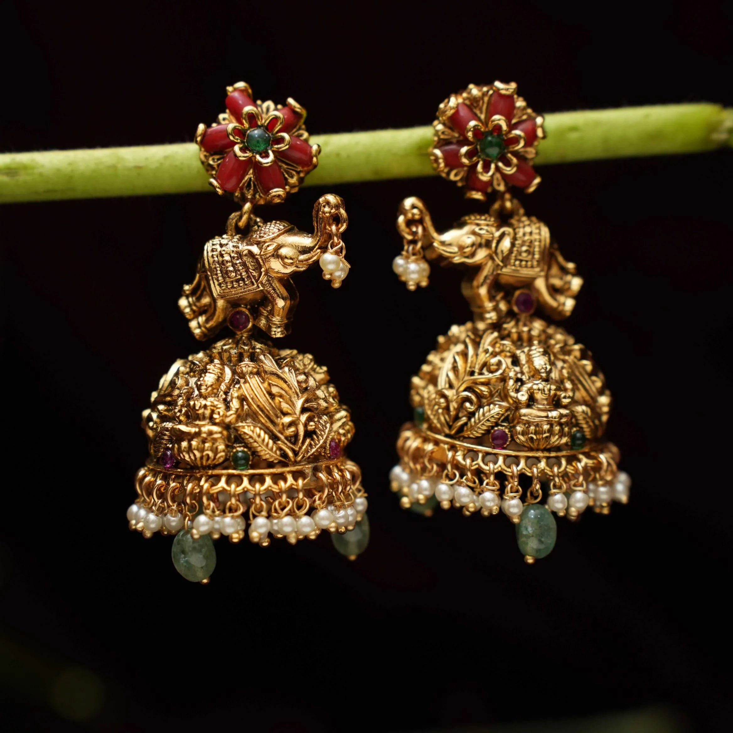 Harley Antique Jhumka Earrings