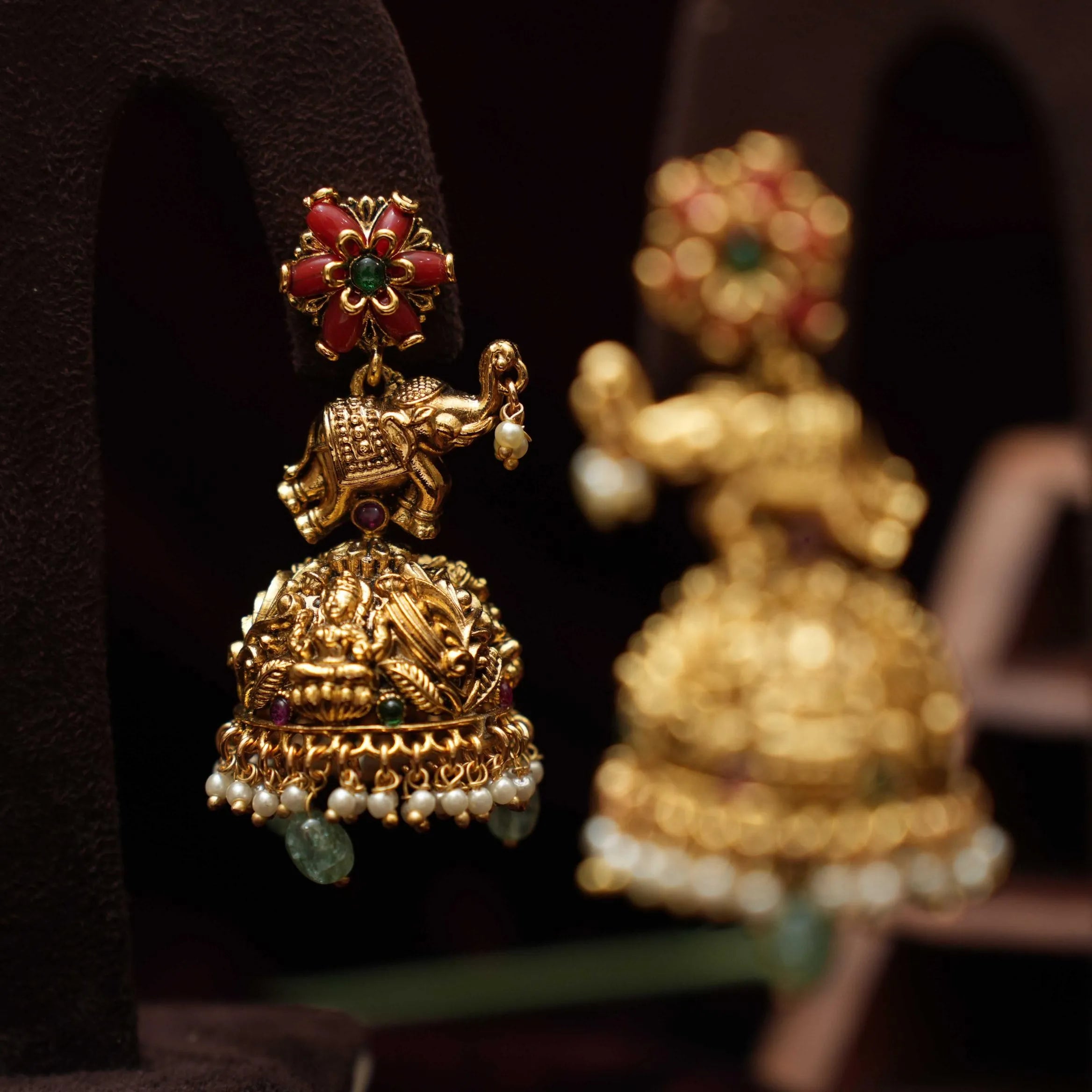 Harley Antique Jhumka Earrings