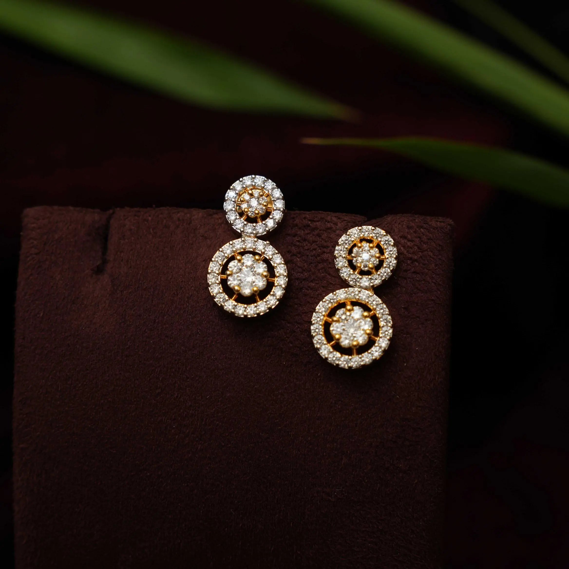 Haruthi Zircon Stud Earrings - White