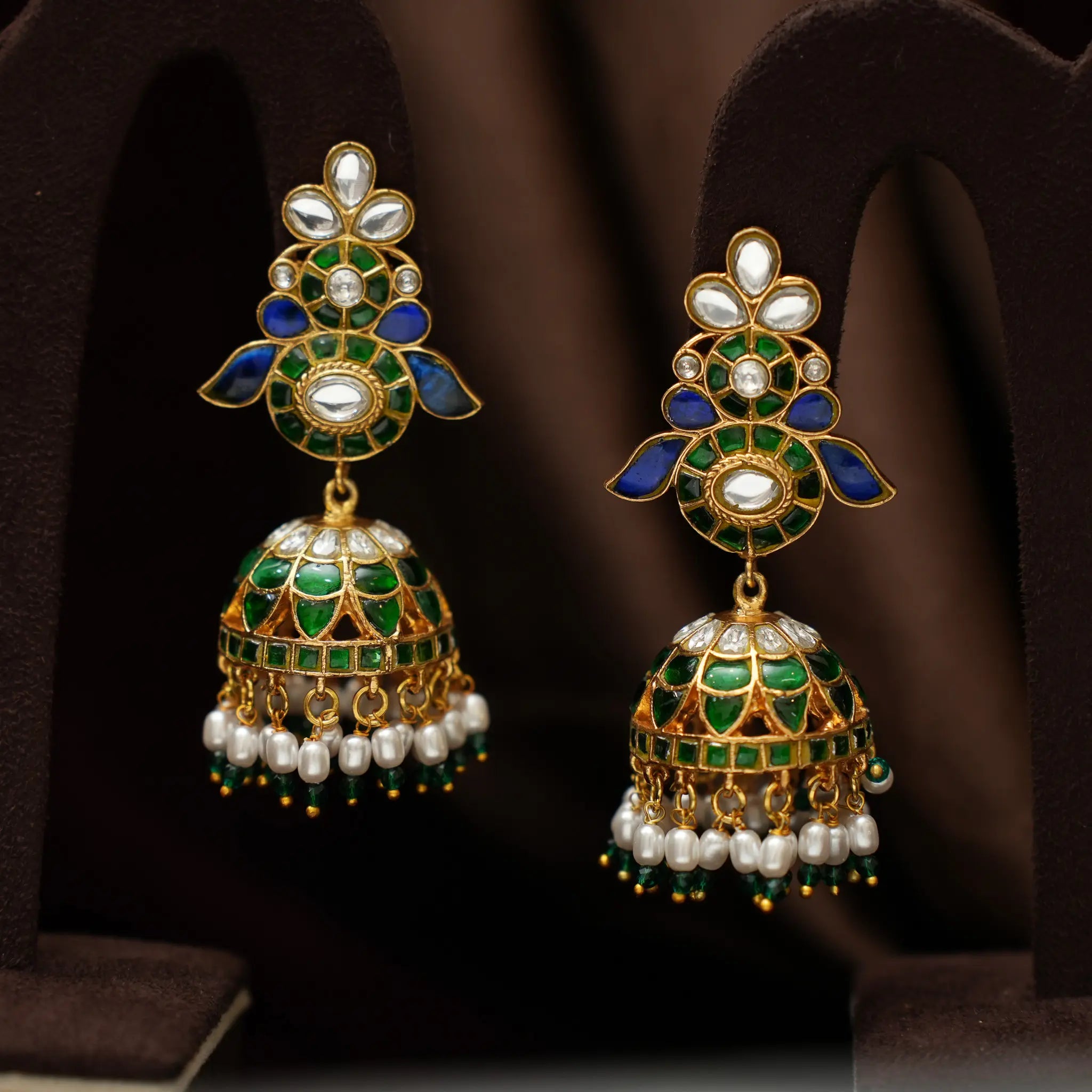 Hemadri Polki Choker - Blue