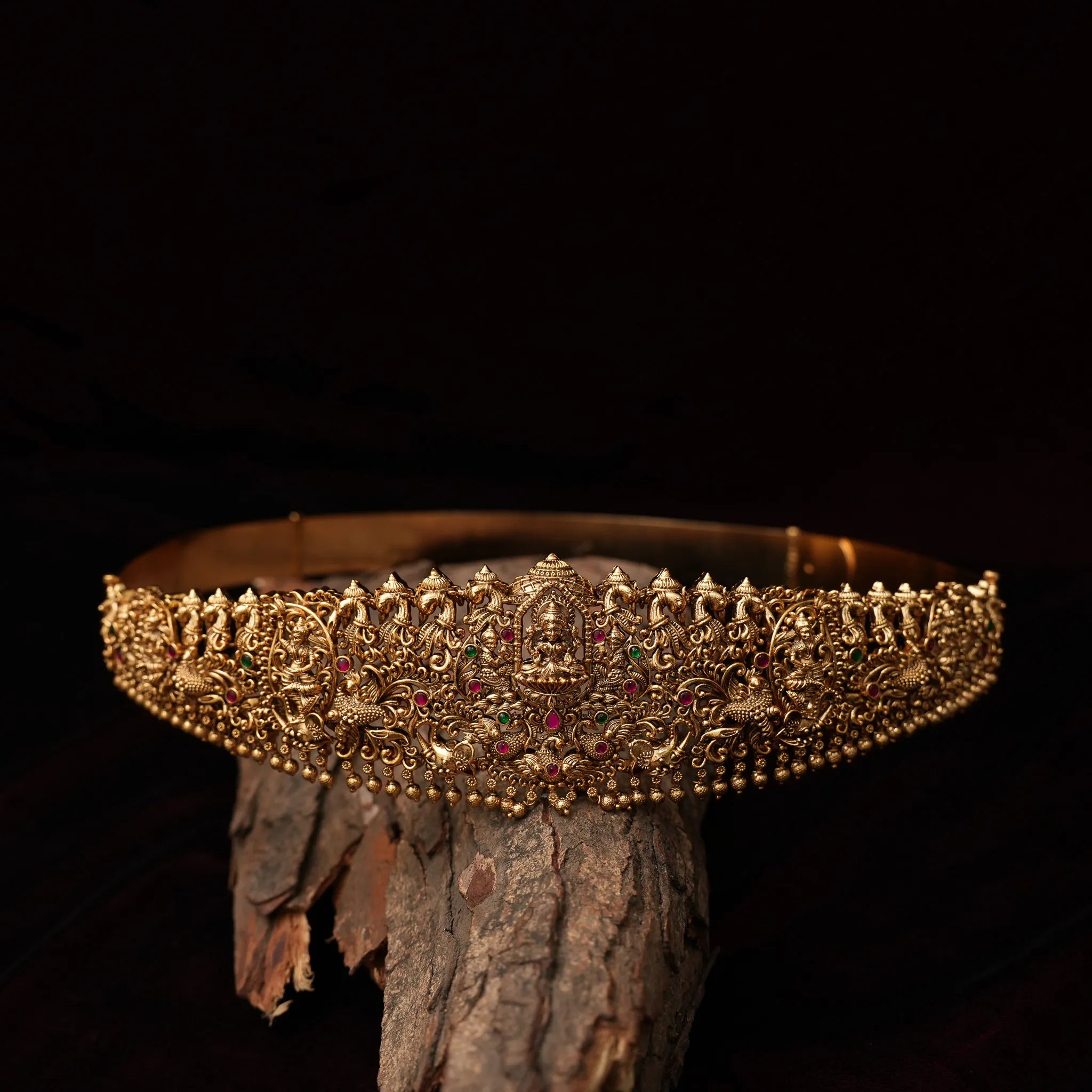 Hemal Antique Hip Belt - Golden Ball