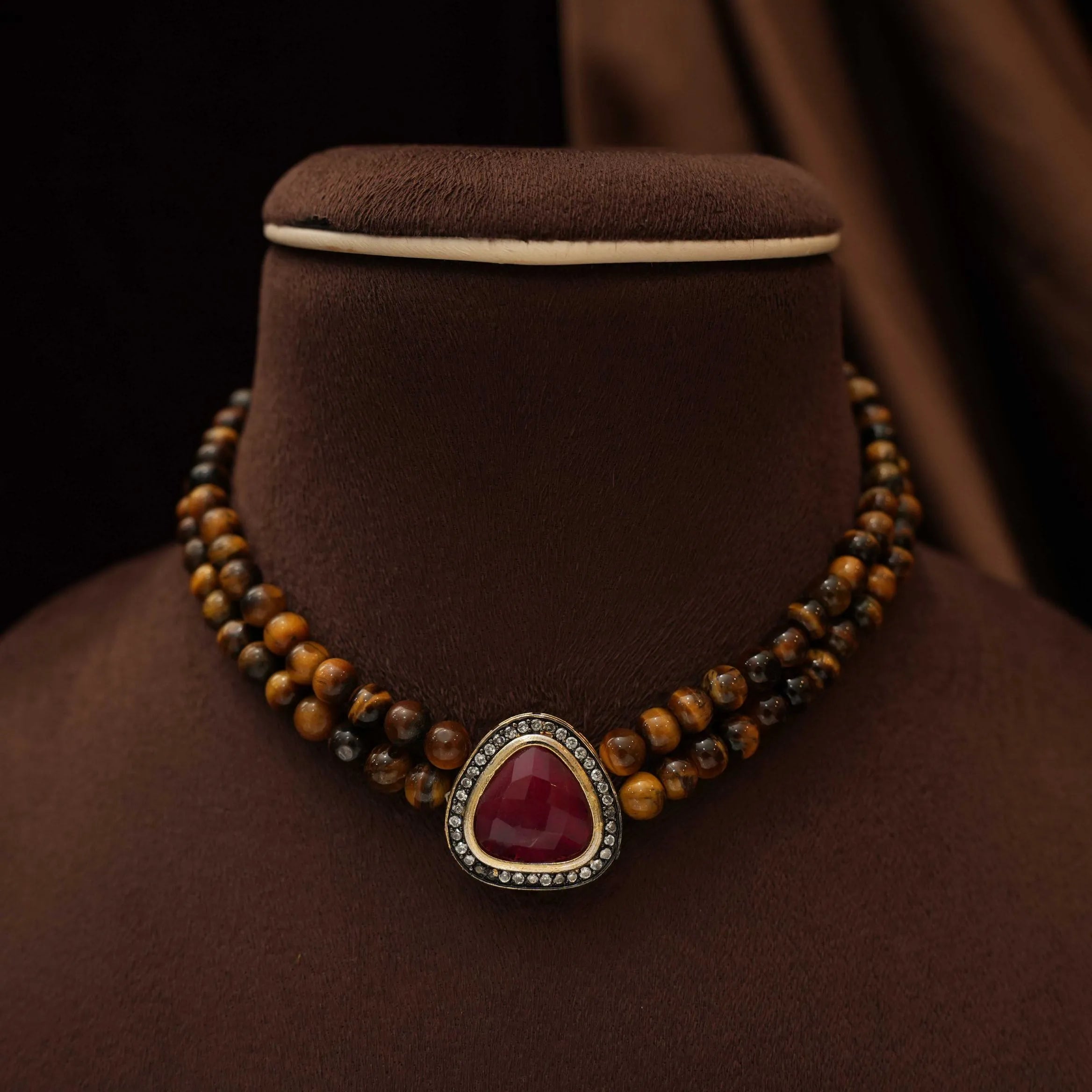 Hima Kundan Beaded Necklace