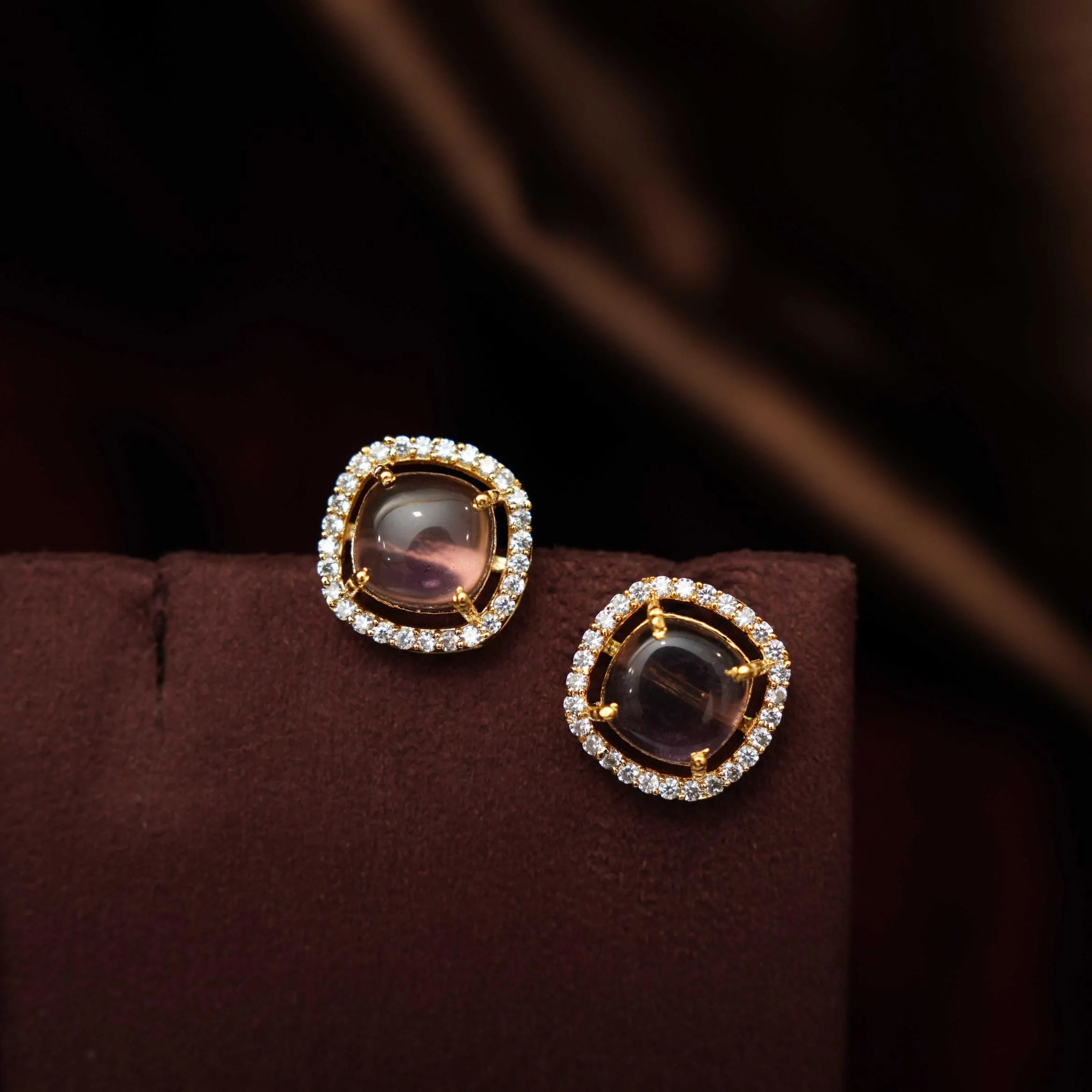 Himani Beaded Pearl Choker - Purple