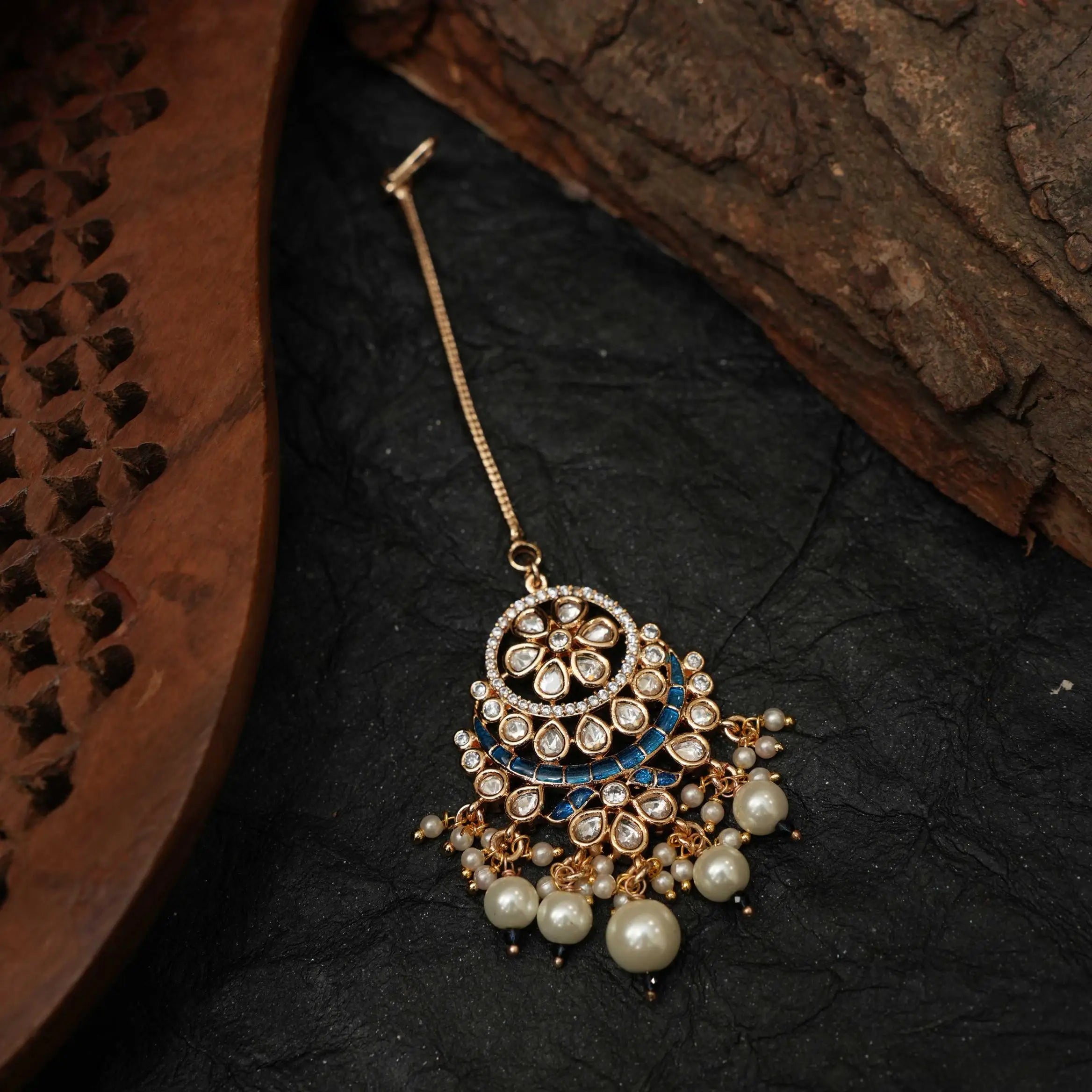 Himani Polki Tikka - Blue