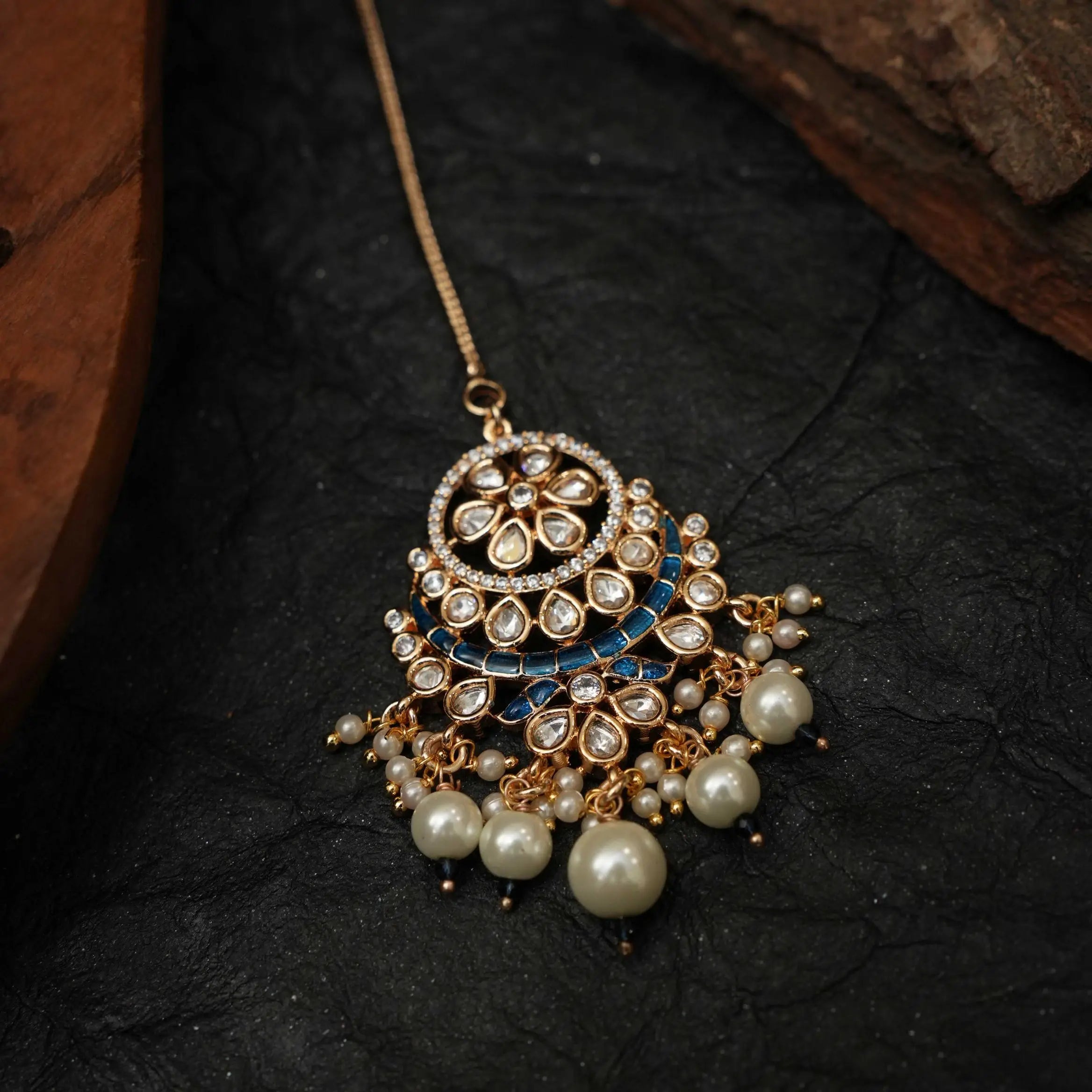 Himani Polki Tikka - Blue