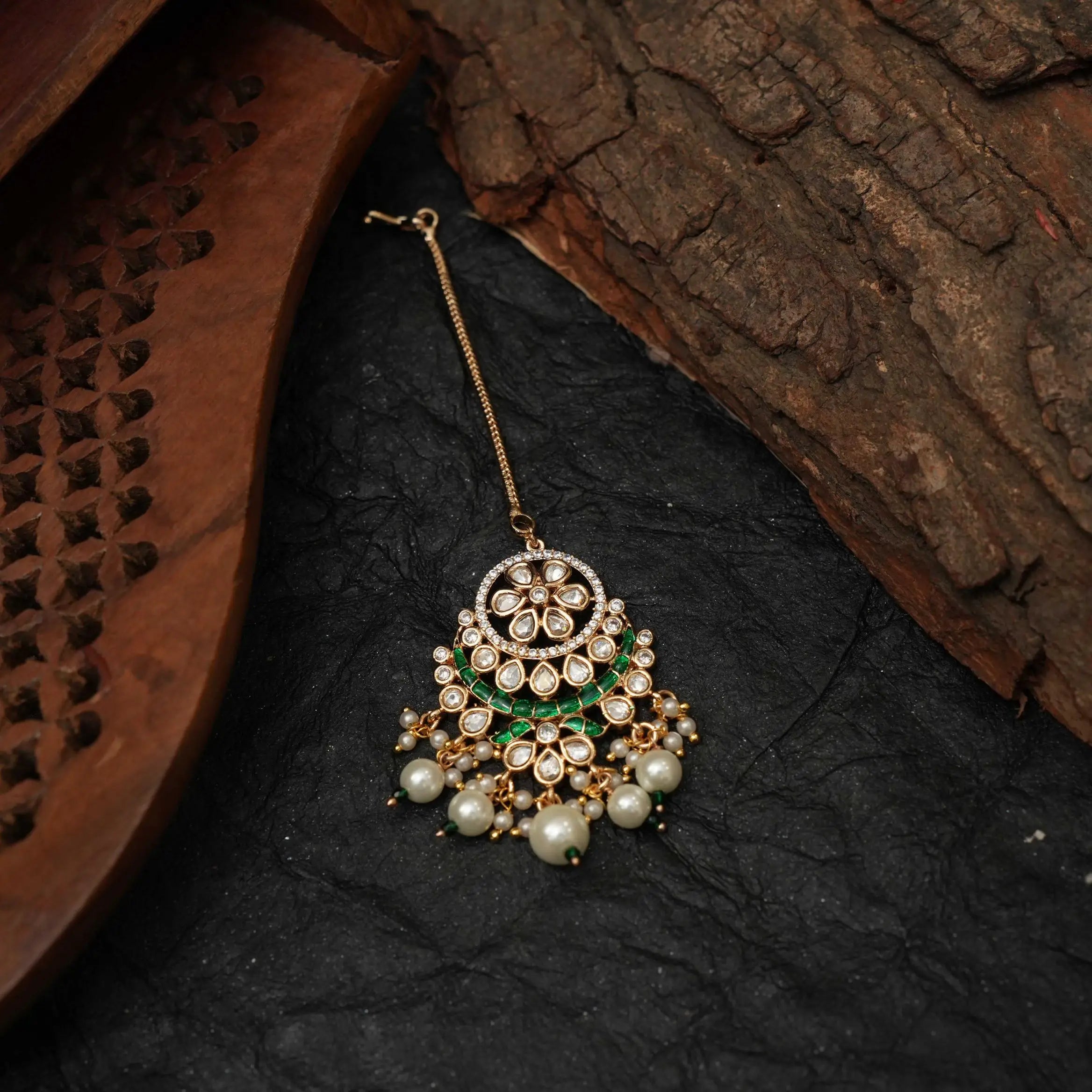 Himani Polki Tikka - Green