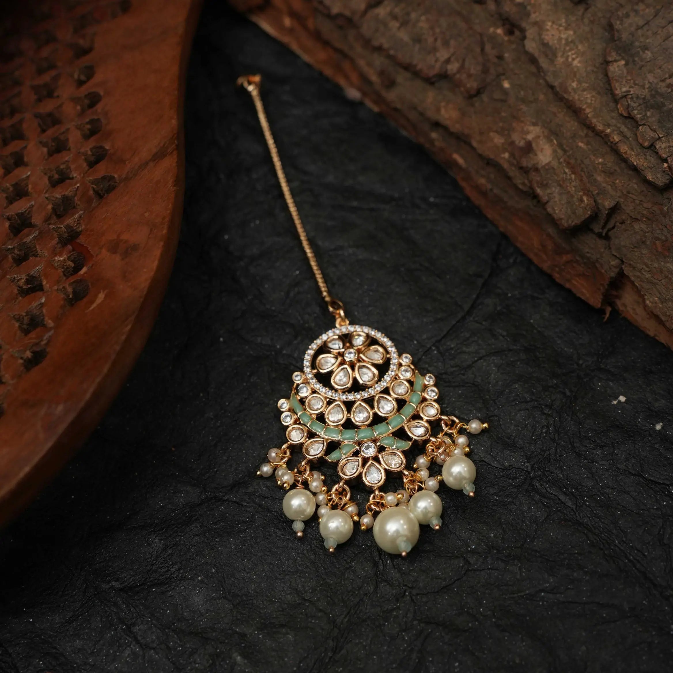 Himani Polki Tikka - Mint Green