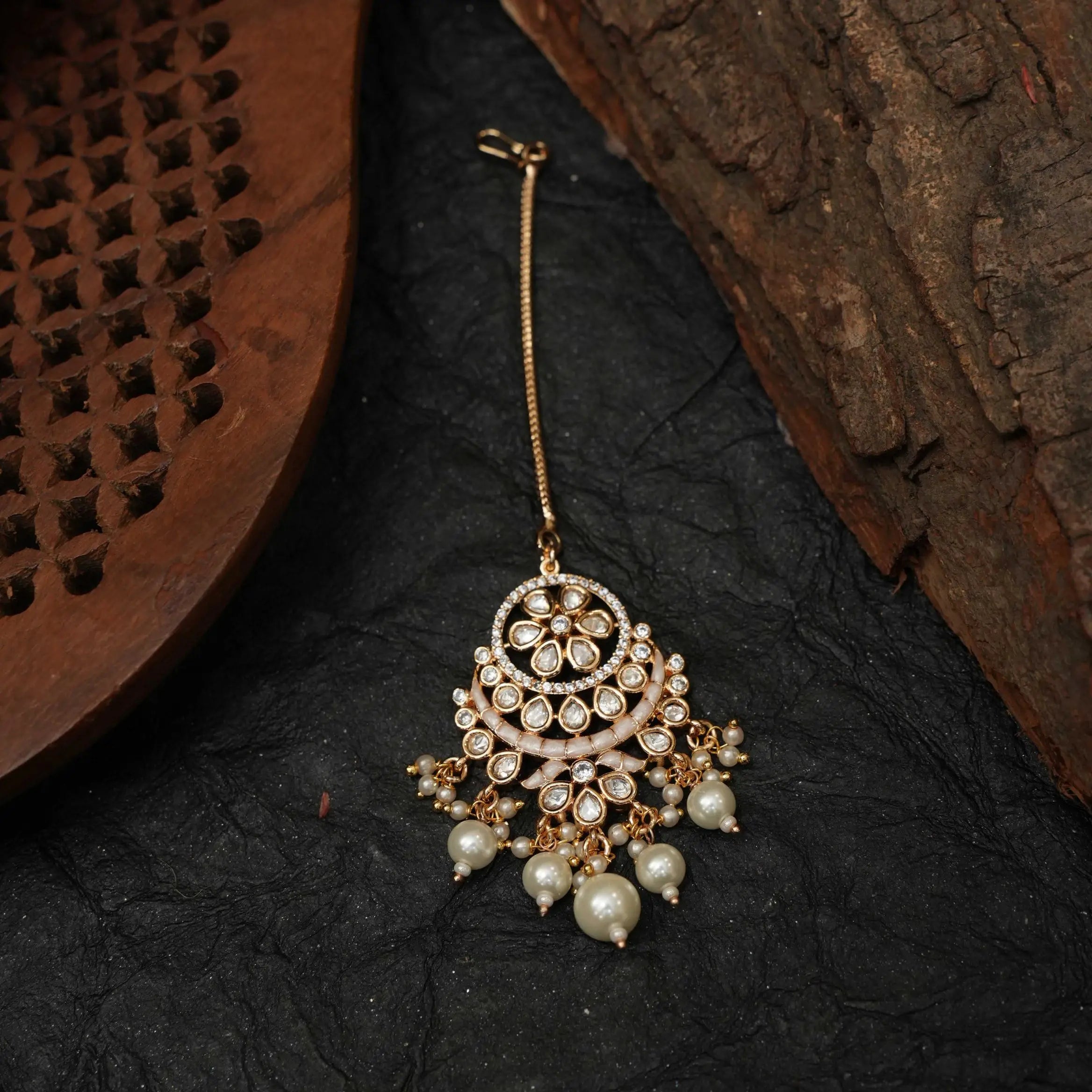 Himani Polki Tikka - White