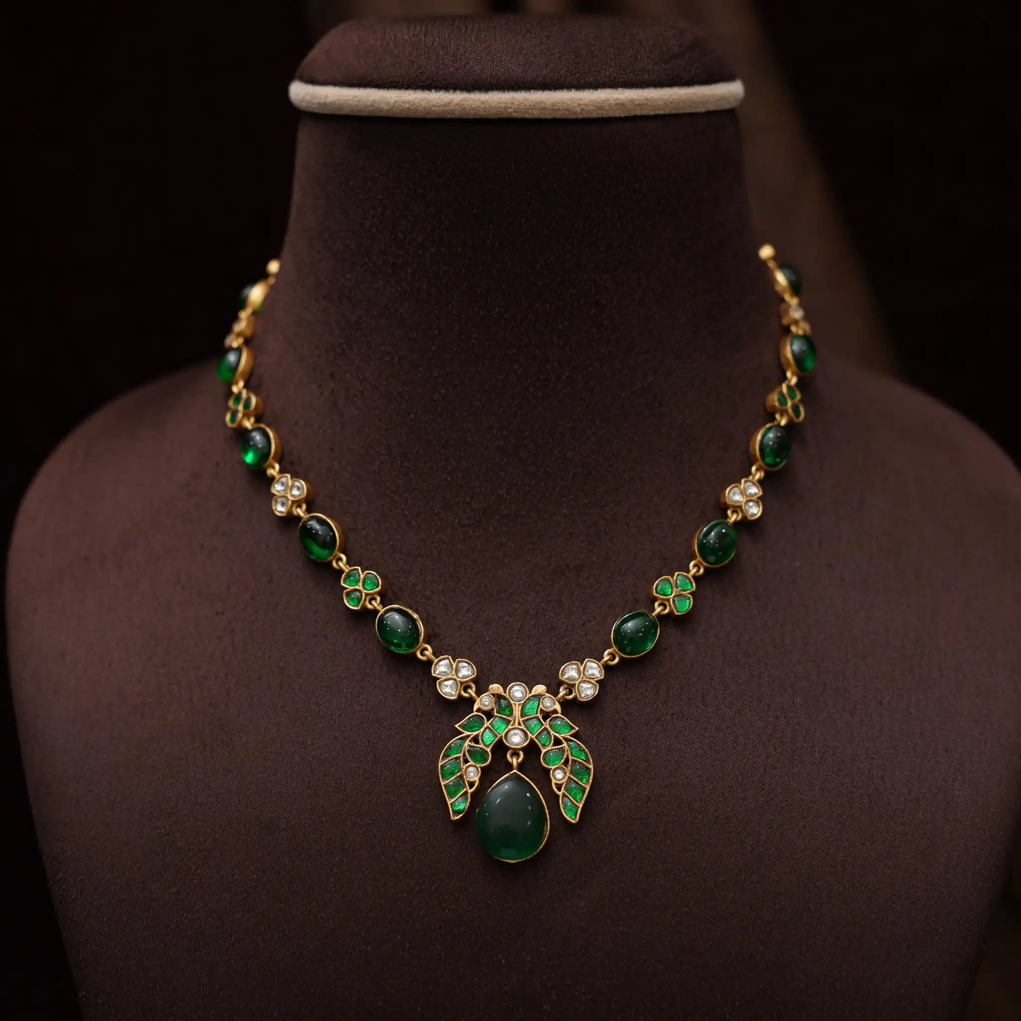 Hradini Polki Necklace - Lexi