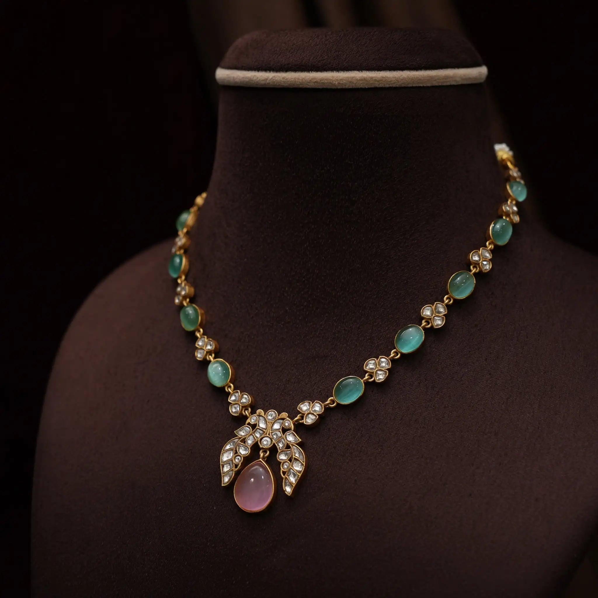 Hradini Polki Necklace - Ella