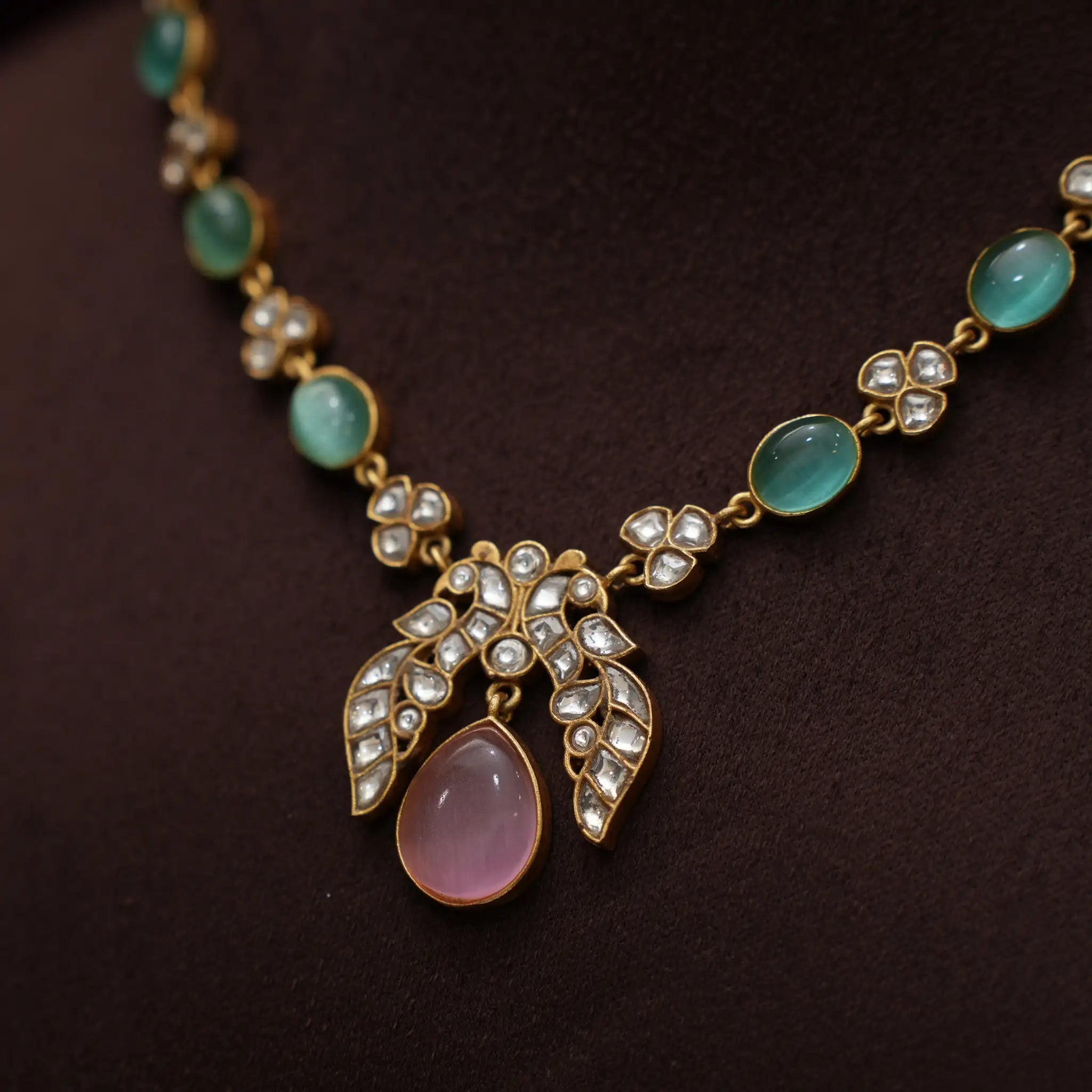 Hradini Polki Necklace - Ella