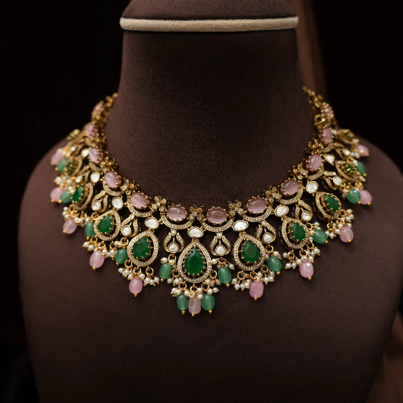 Hridayesh Victorian Polki Necklace