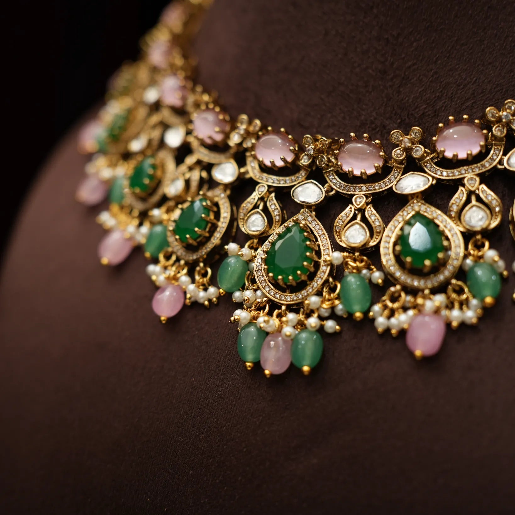 Hridayesh Victorian Polki Necklace
