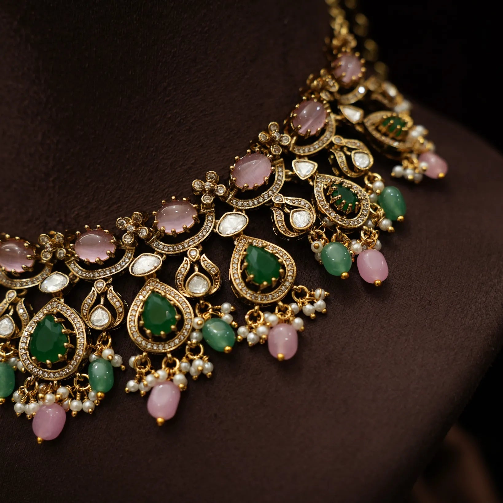 Hridayesh Victorian Polki Necklace