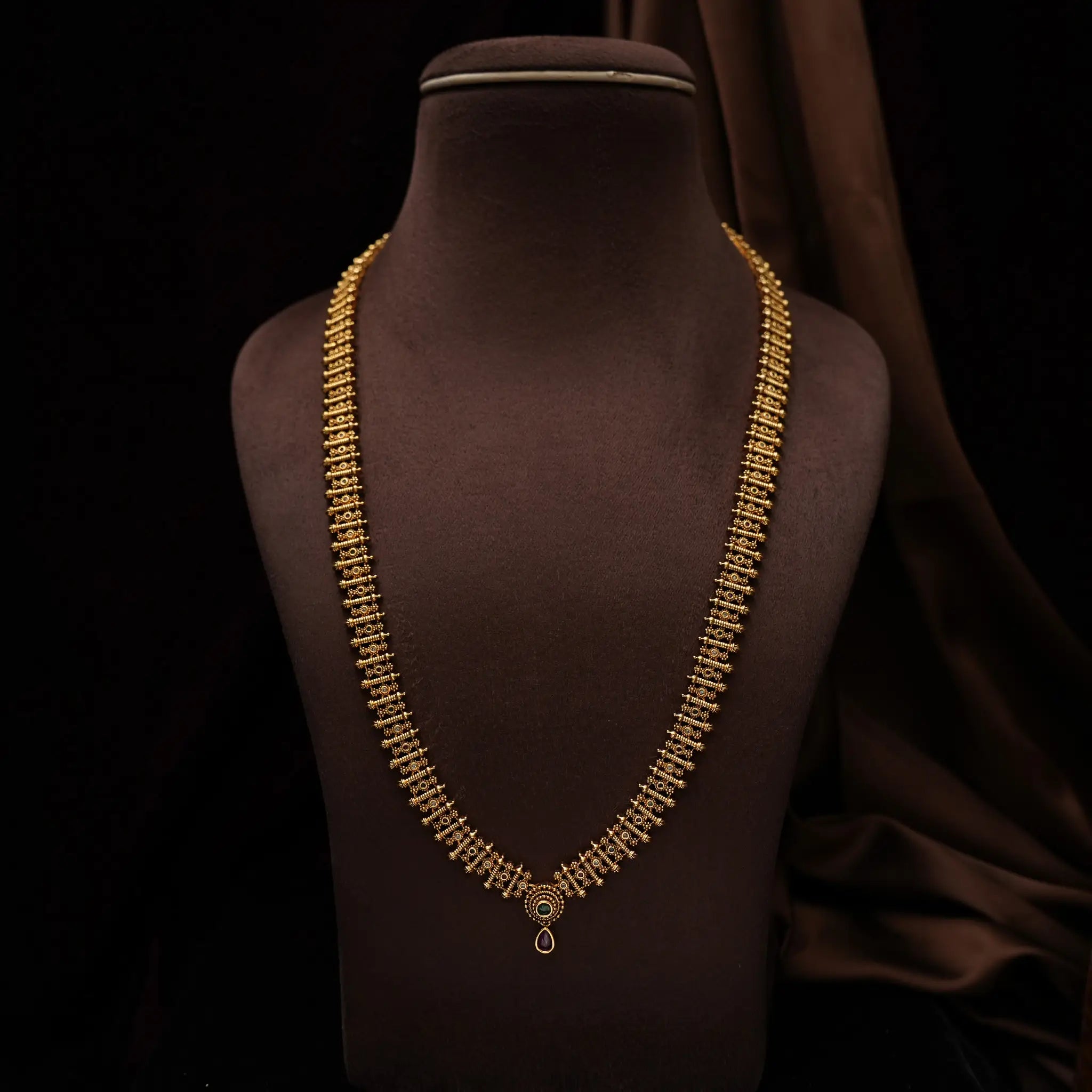 Hridya Antique Necklace - Long