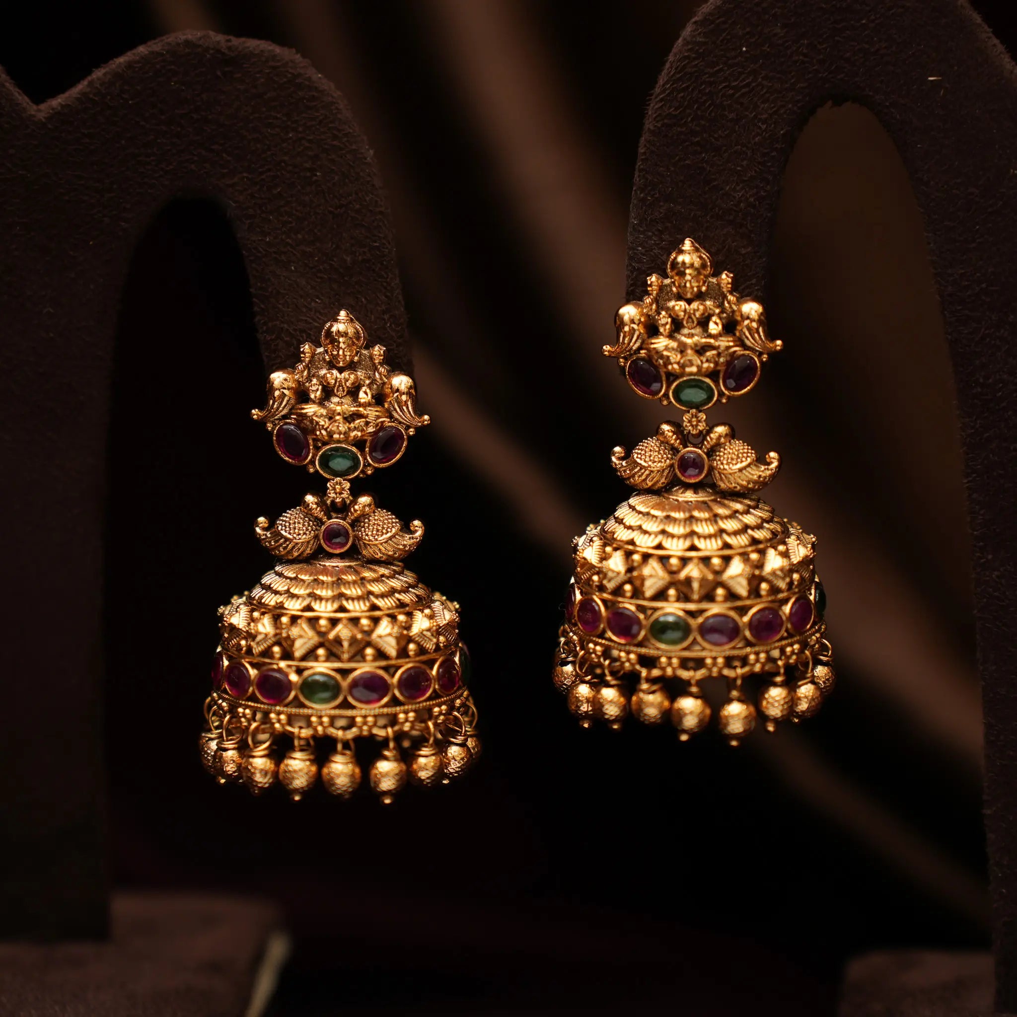 Idhika Antique Jhumka Earrings