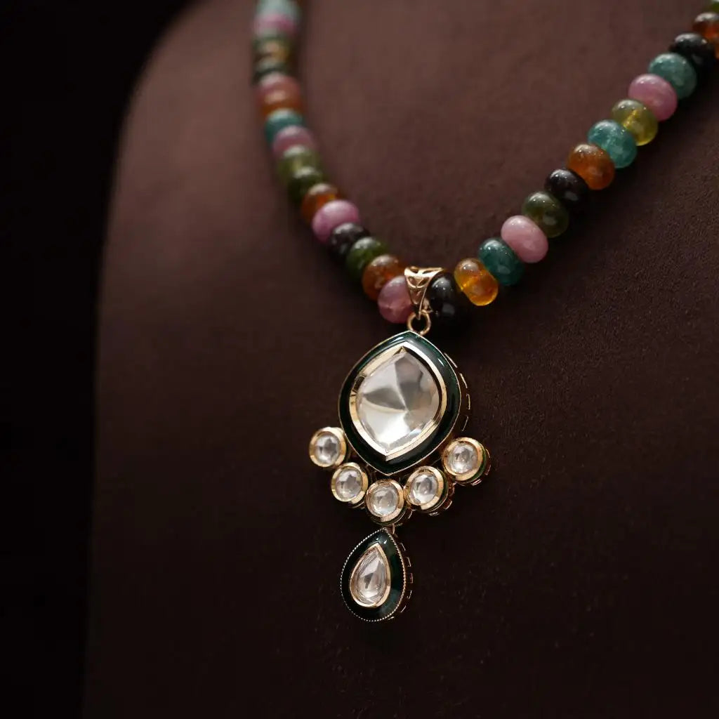 Ijana Beaded Kundan Necklace