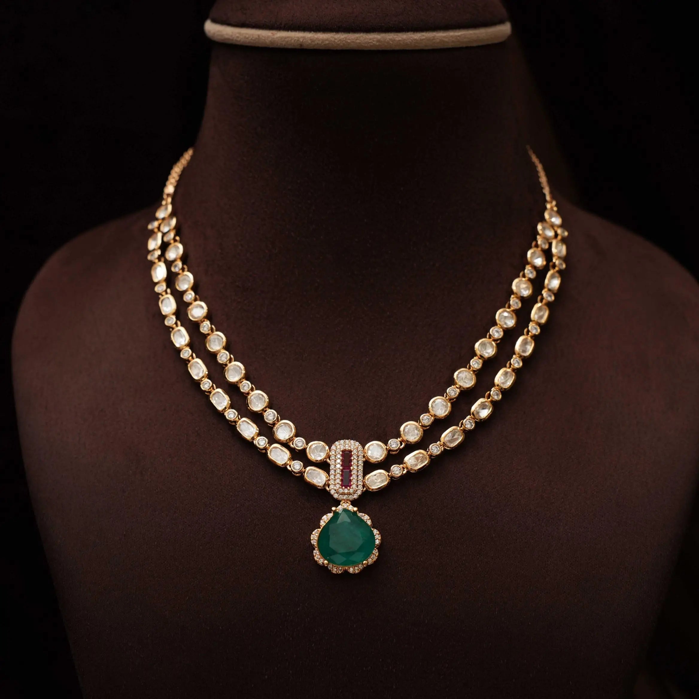 Indu Victorian Polki Necklace