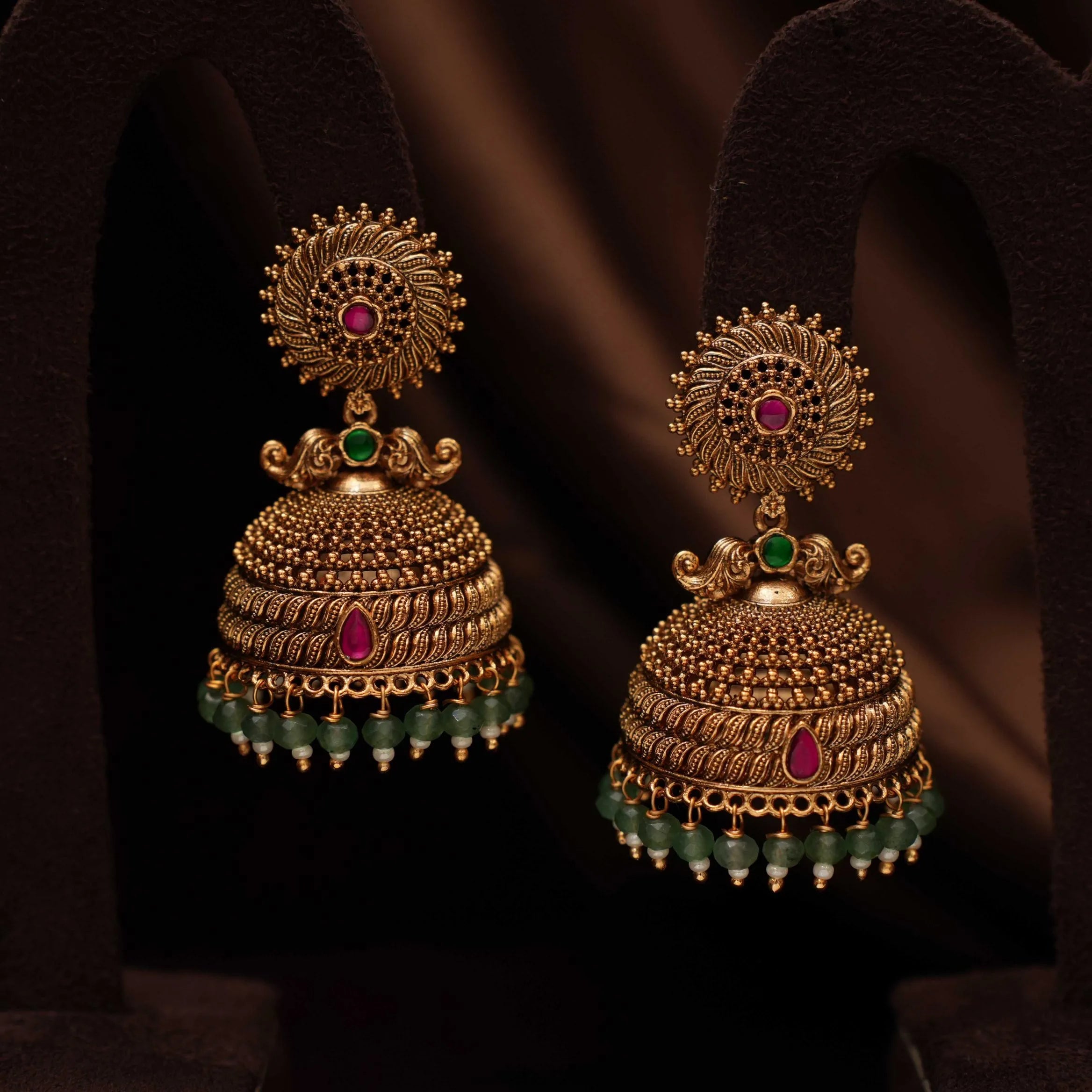Inira Antique Jhumka Earrings
