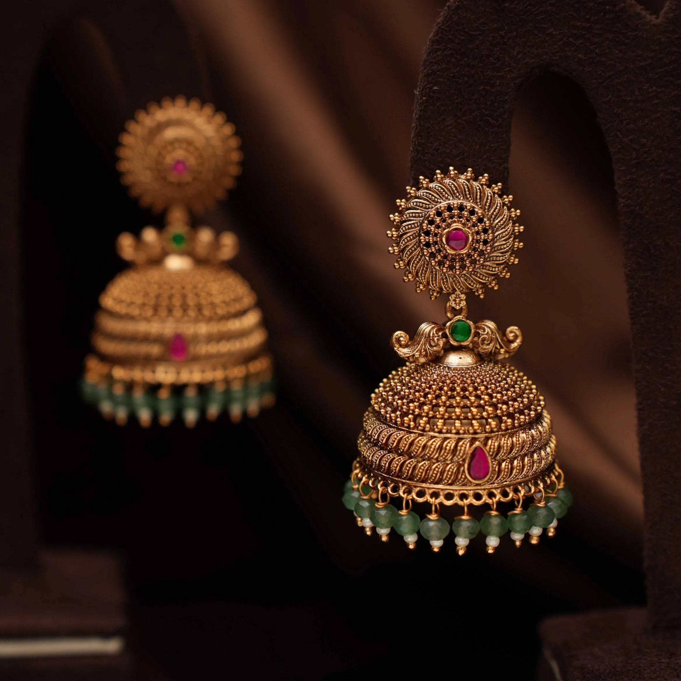 Inira Antique Jhumka Earrings