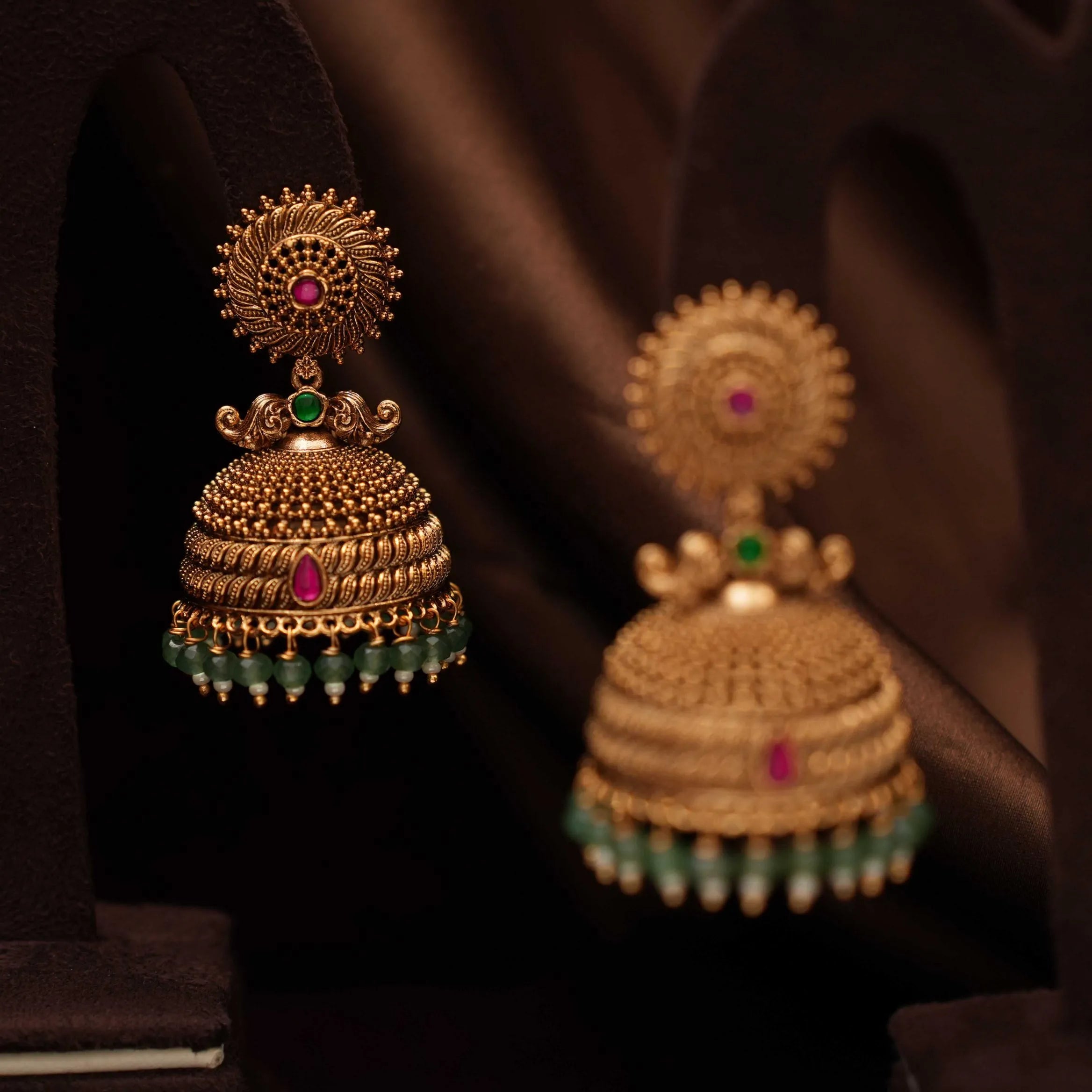 Inira Antique Jhumka Earrings