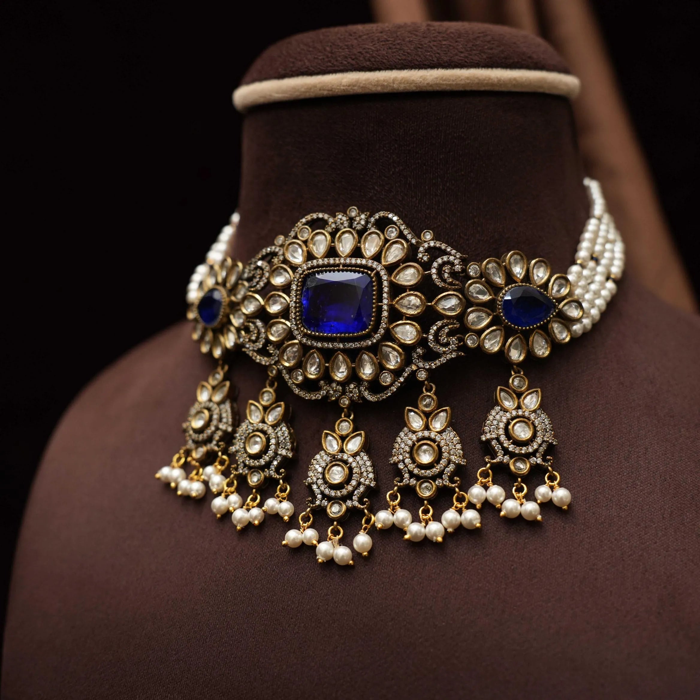 Iraja Victorian Polki Choker