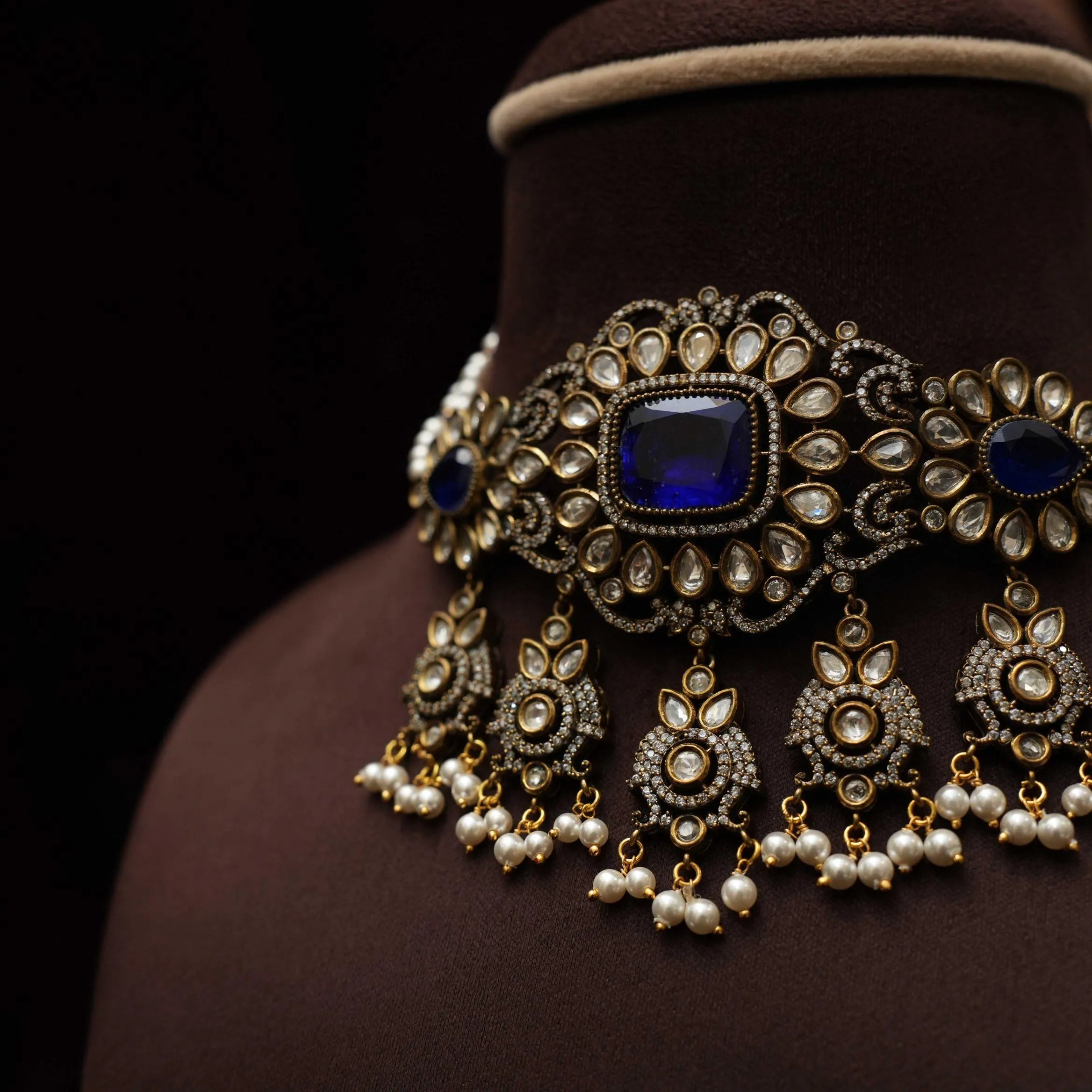 Iraja Victorian Polki Choker