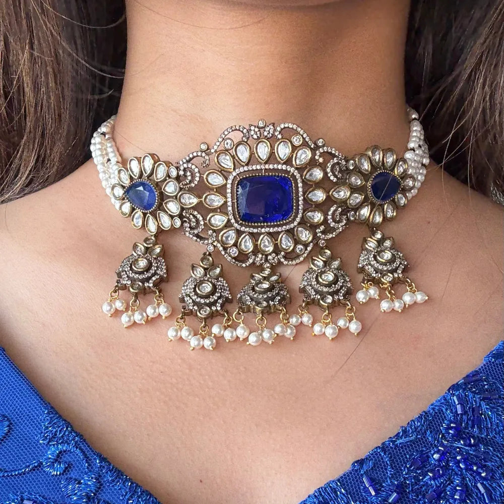 Iraja Victorian Polki Choker