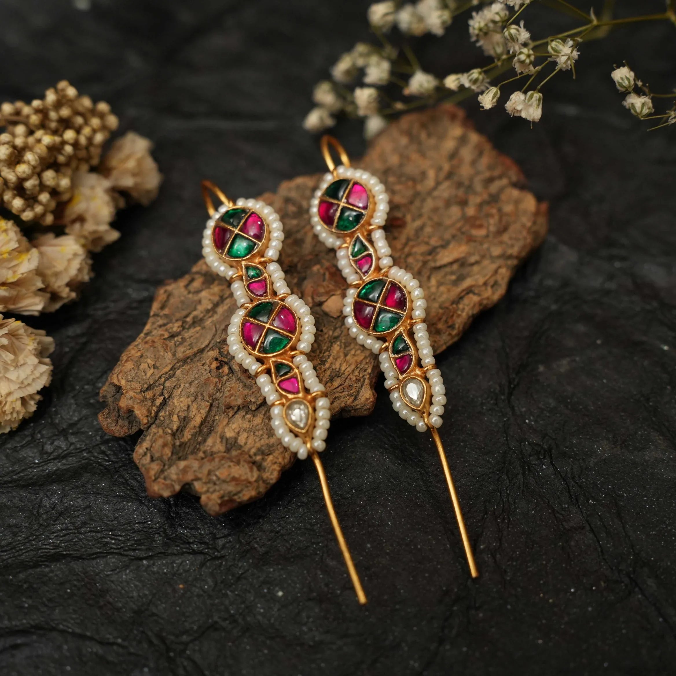 Ishanvi Silver Bugadi Ear Cuff
