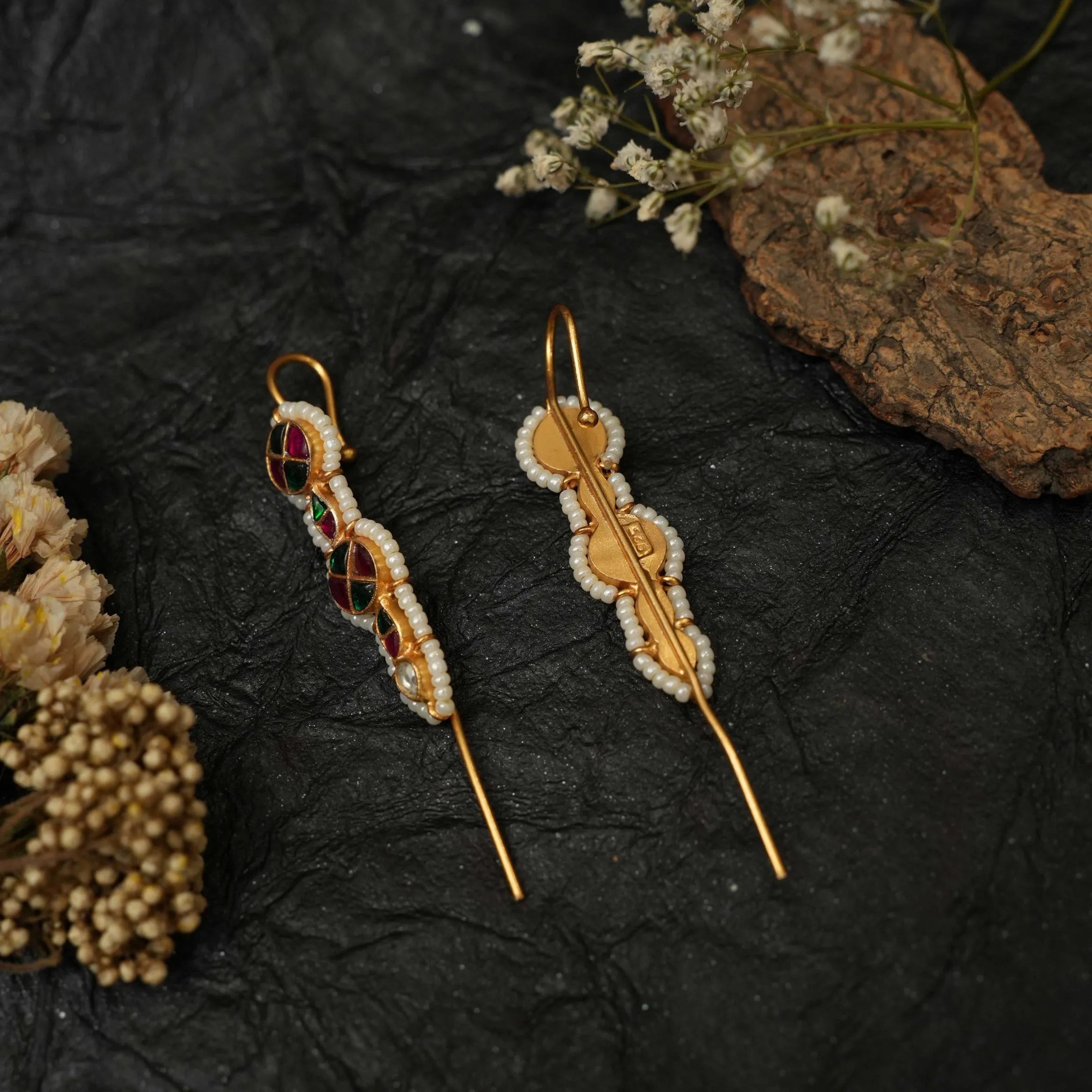 Ishanvi Silver Bugadi Ear Cuff