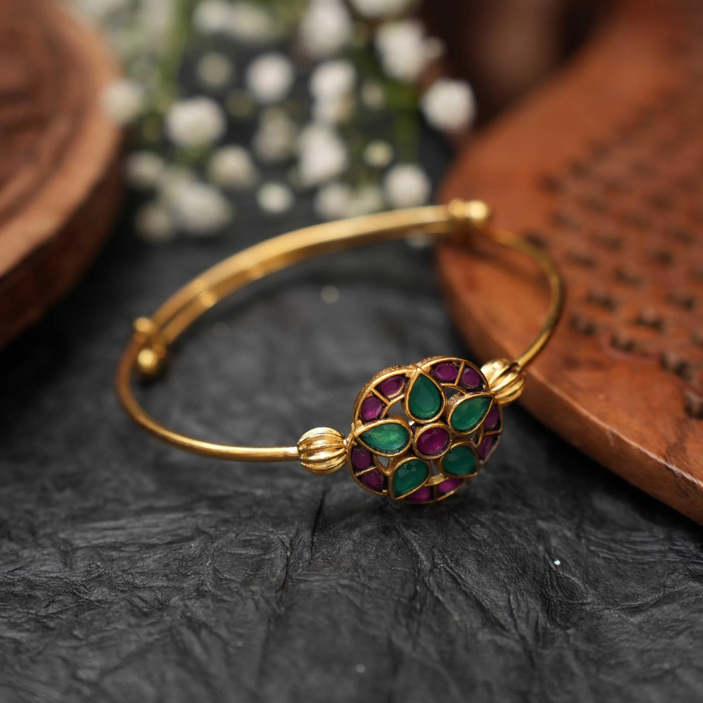 Ishika Silver Kada Bangle