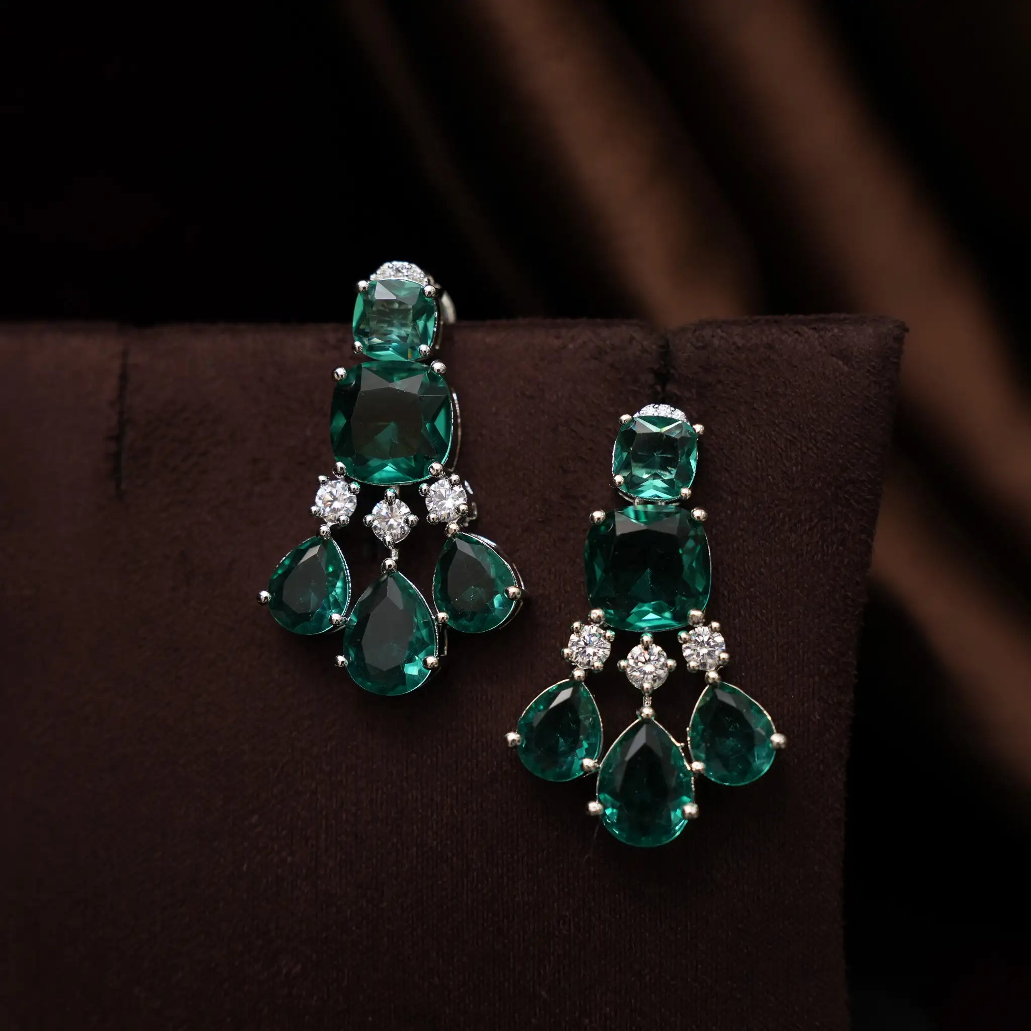 Jagrti Zircon Necklace - Aqua