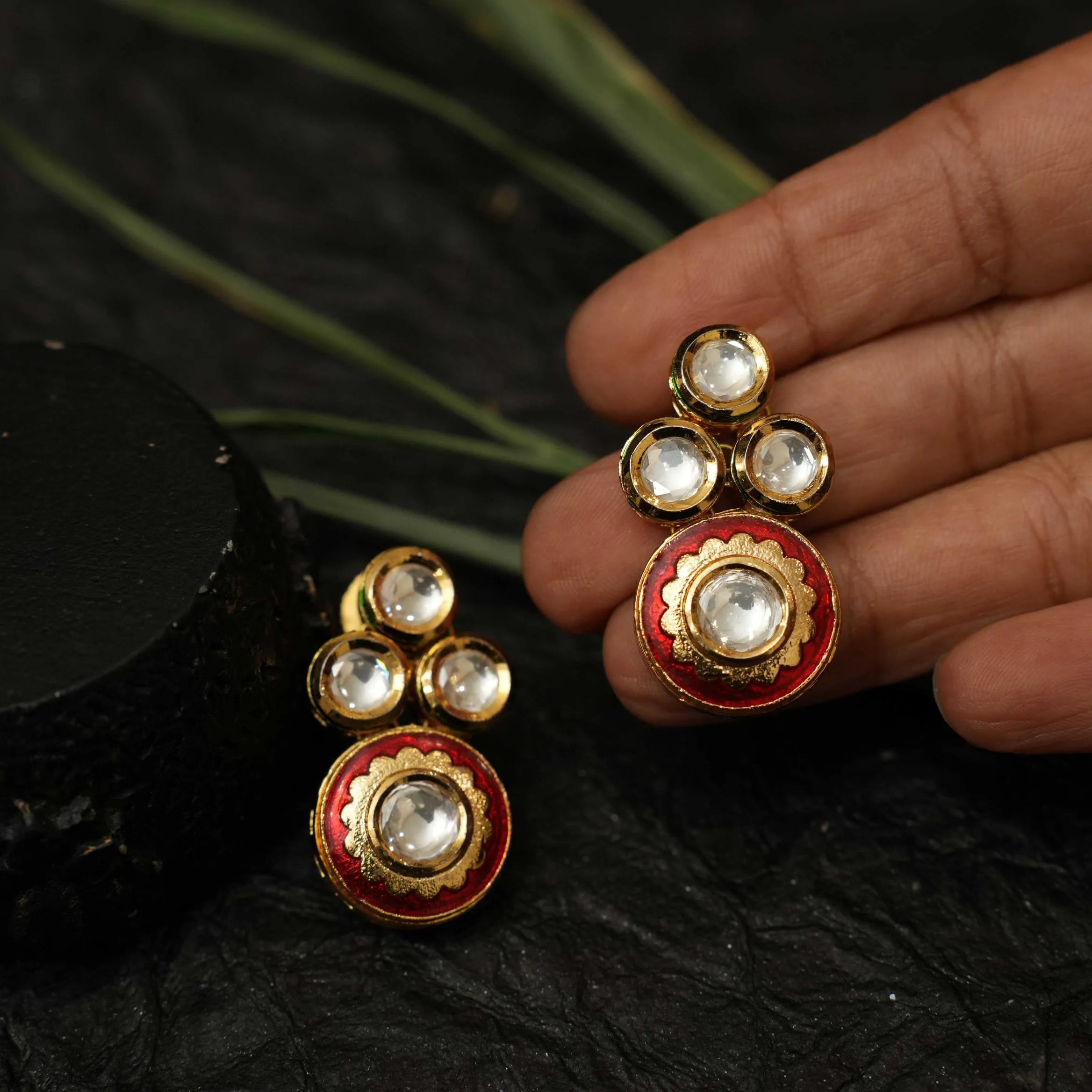 Jagvi Kundan Ear Stud