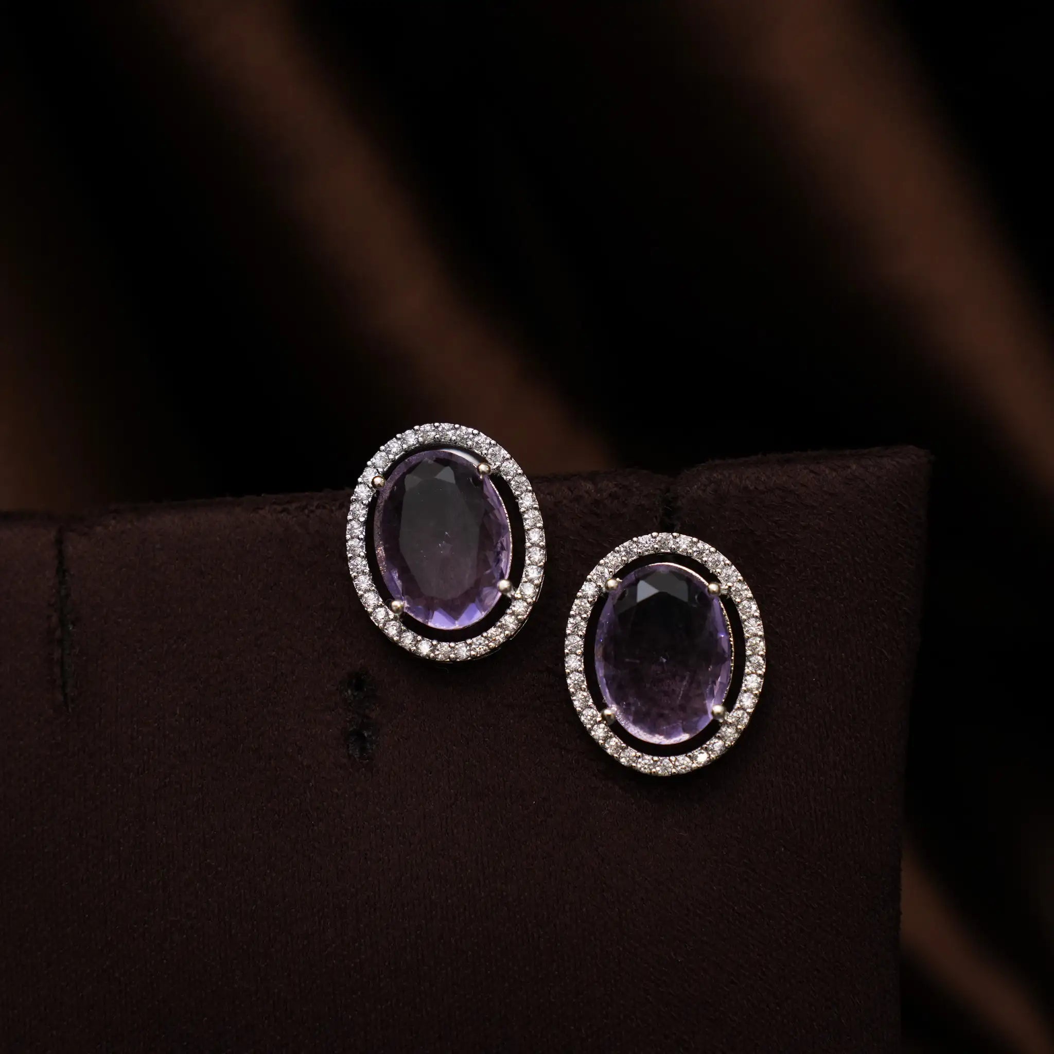 Jayani Zircon Necklace - Lilac
