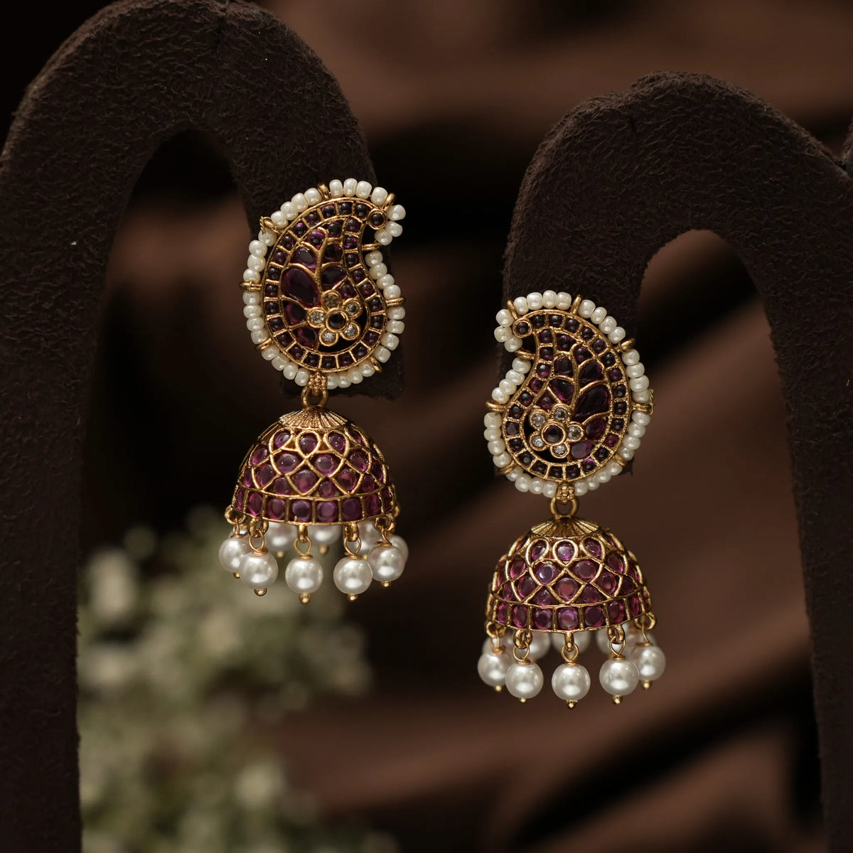 Jhanvi Antique Jhumka Earrings