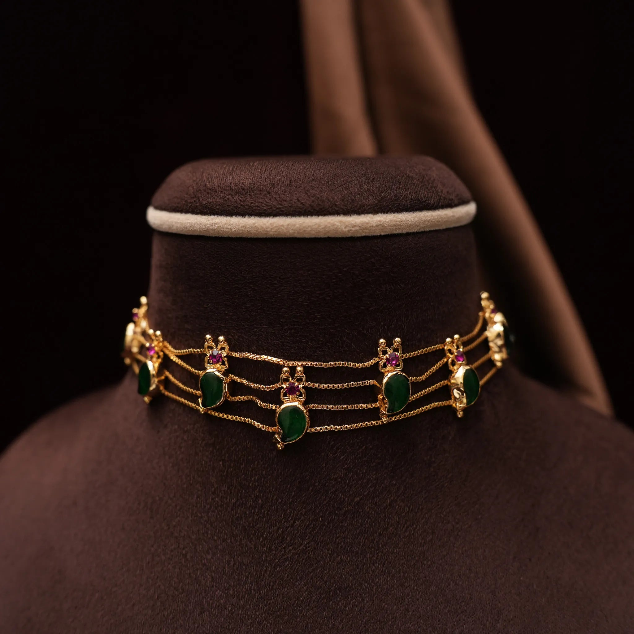 Jigyasa Antique Palakka Choker - Iditri