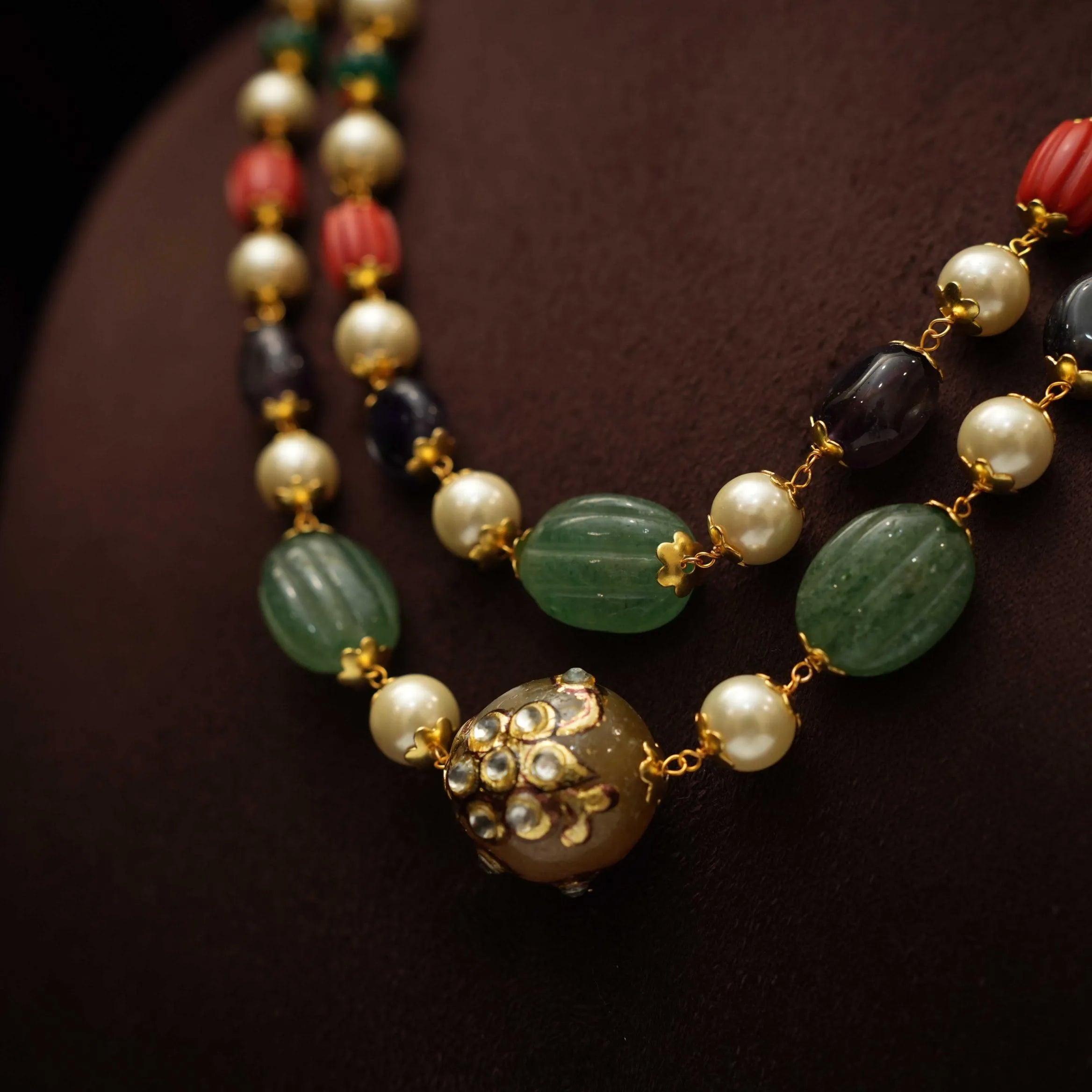 Jishnu Beaded Necklace - Rinku