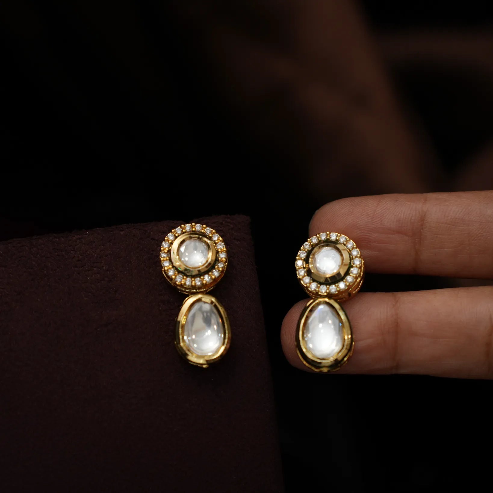 Jiva Kundan Ear Stud