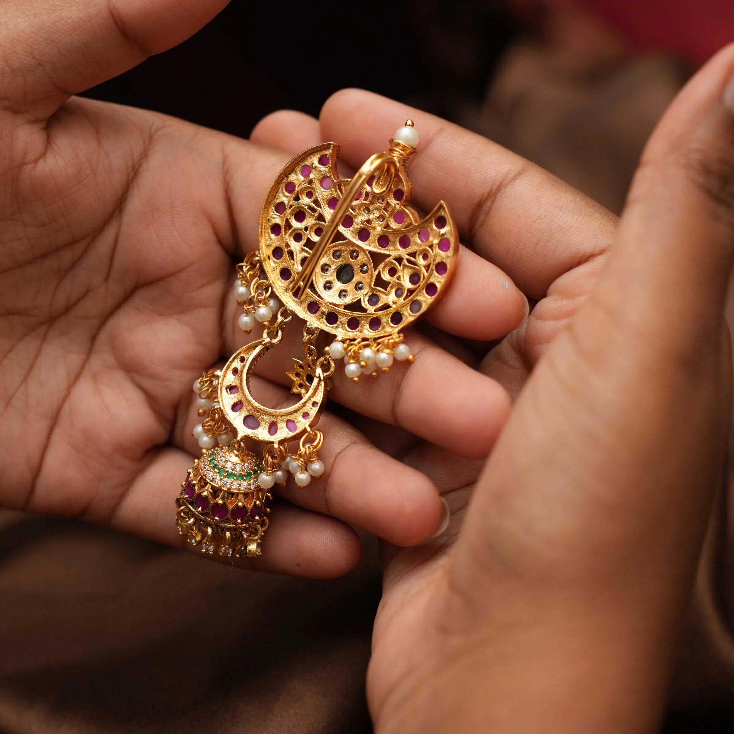 Jivanta Antique Jadai Billai / Hair Brooch