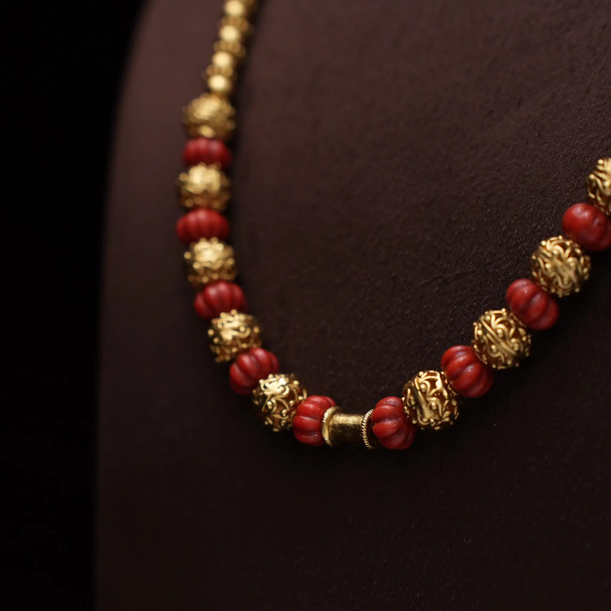 Jivika Antique Coral Necklace