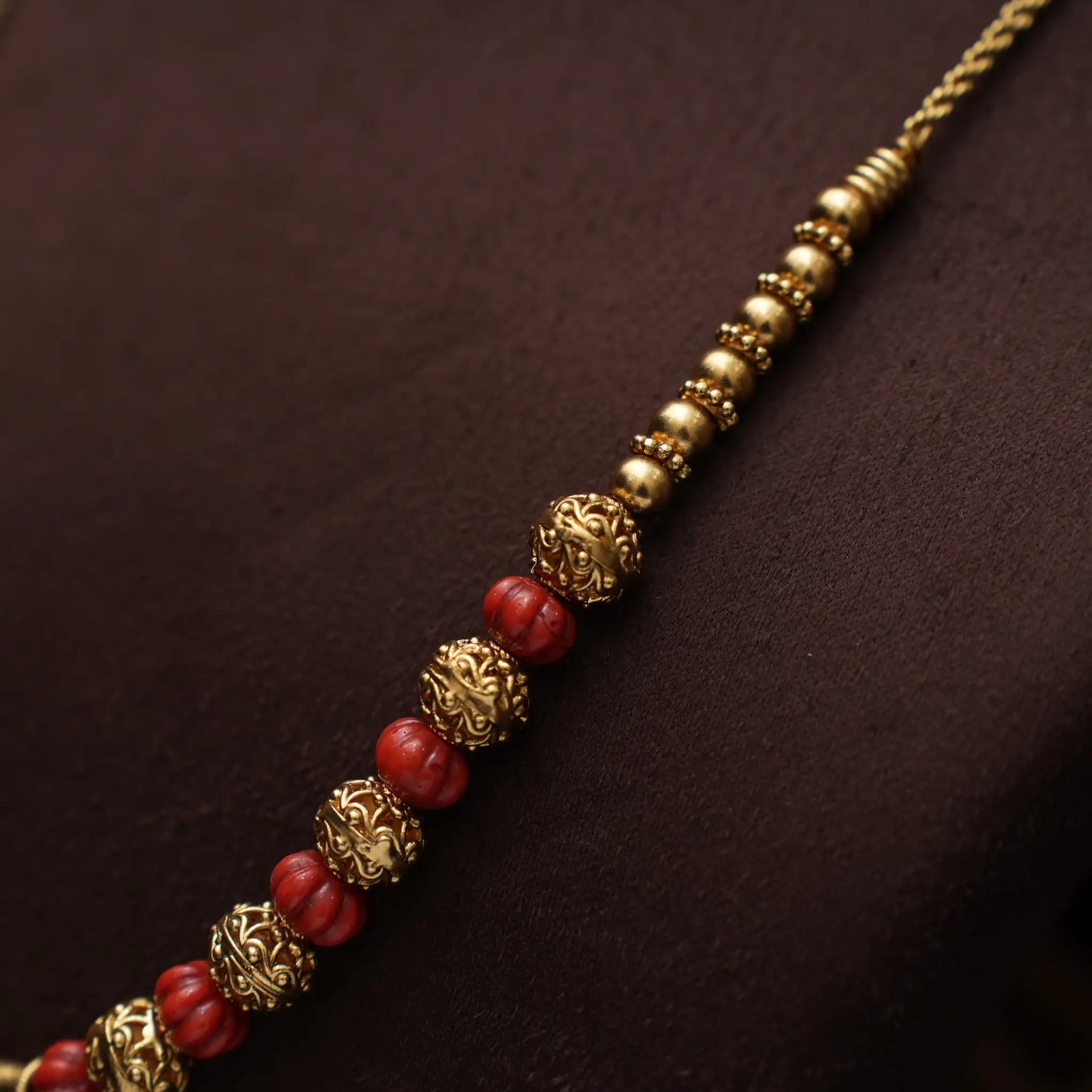 Jivika Antique Coral Necklace