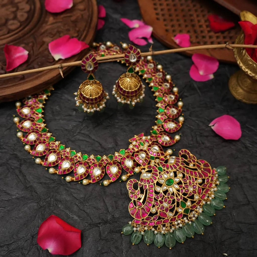 Jyeshta Mango Antique Necklace - Yema