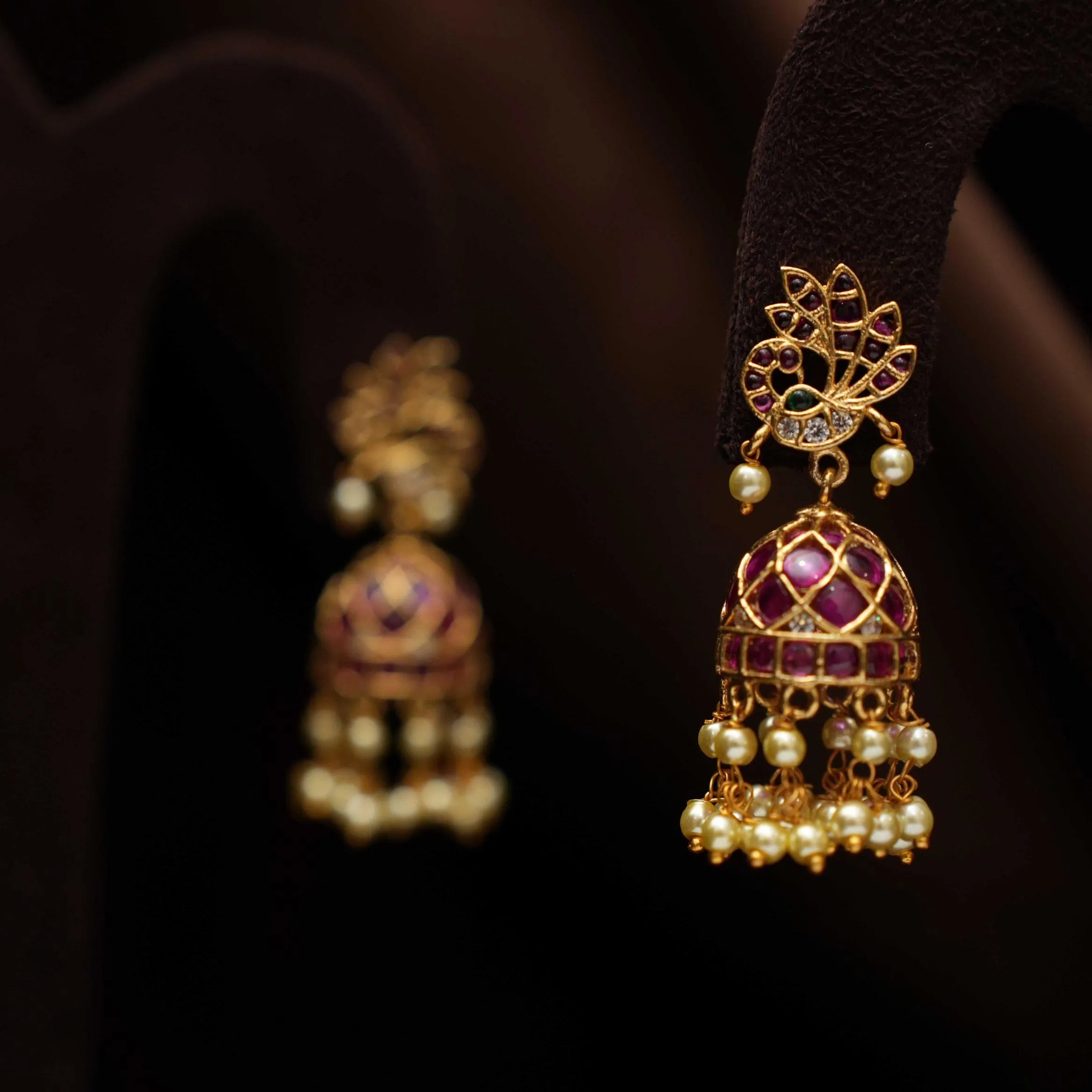 Kabini Antique Jhumka Earrings