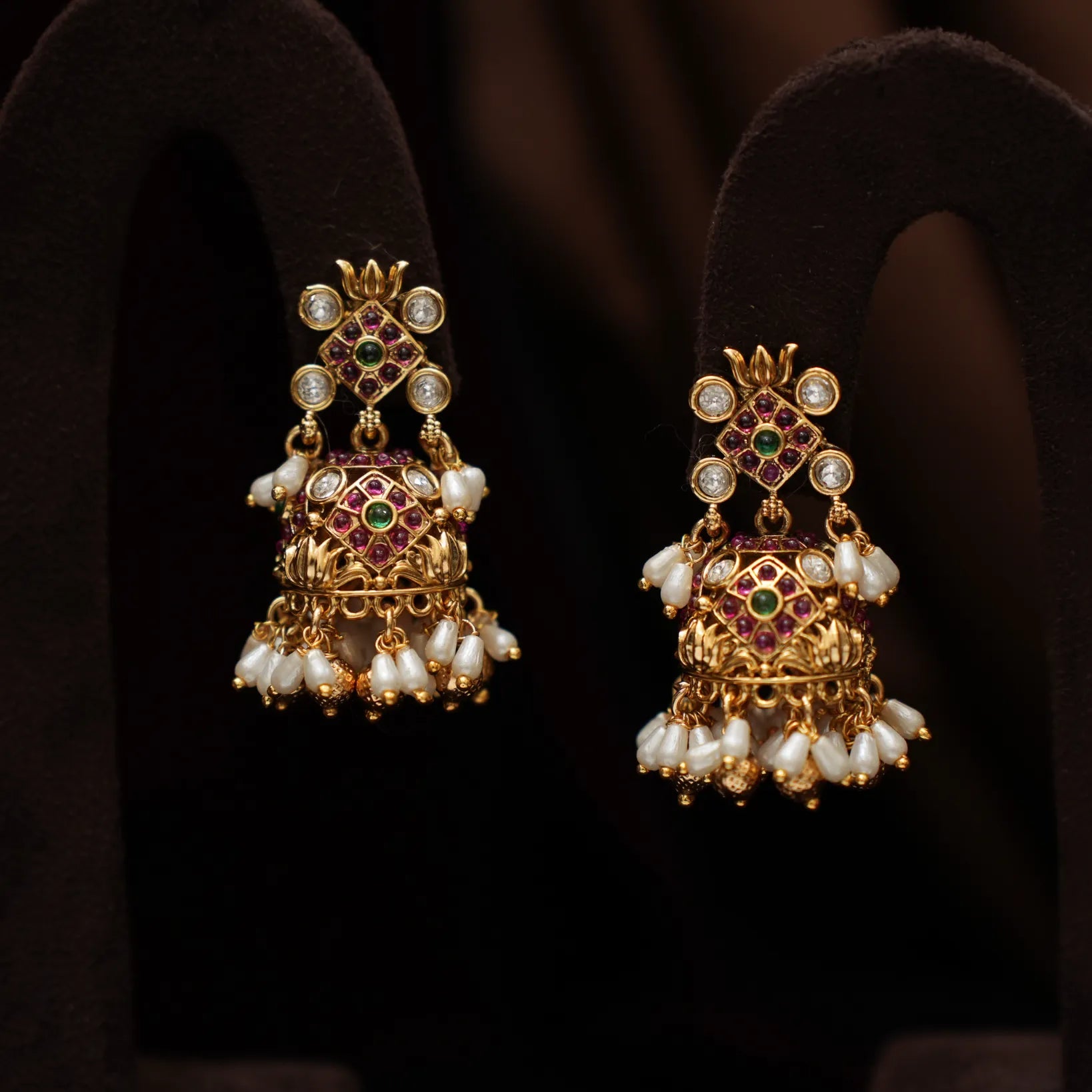 Kabitha Antique Jhumka Earirngs